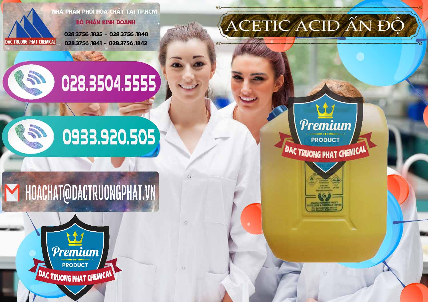 Công ty bán và phân phối Acetic Acid – Axit Acetic Ấn Độ India - 0359 - Chuyên phân phối và bán hóa chất tại TP.HCM - hoachatxulynuoc.com