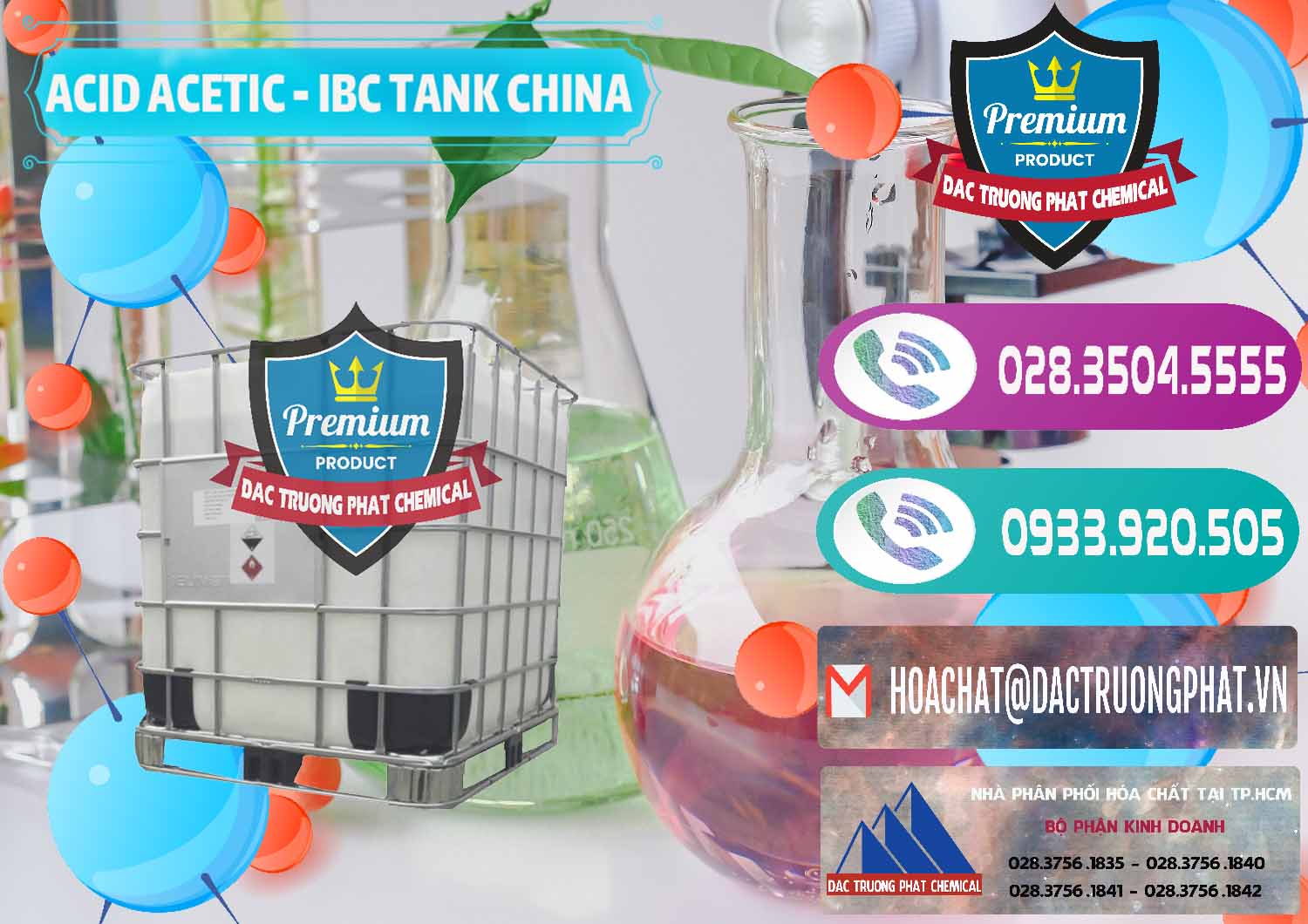 Chuyên bán và phân phối Acetic Acid – Axit Acetic Tank Bồn IBC Trung Quốc China - 0443 - Đơn vị chuyên phân phối - bán hóa chất tại TP.HCM - hoachatxulynuoc.com