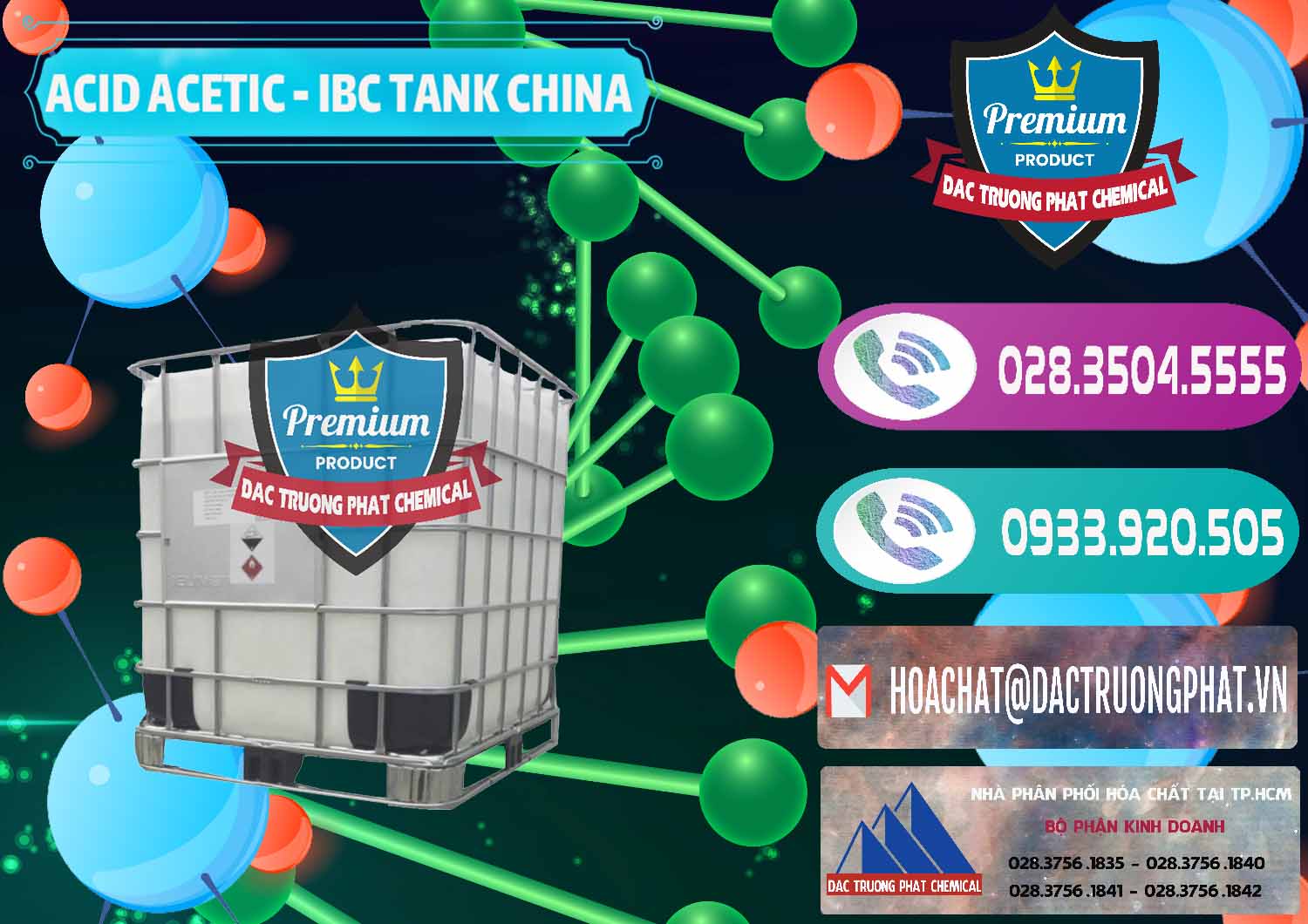 Công ty chuyên cung ứng - bán Acetic Acid – Axit Acetic Tank Bồn IBC Trung Quốc China - 0443 - Nhập khẩu và phân phối hóa chất tại TP.HCM - hoachatxulynuoc.com