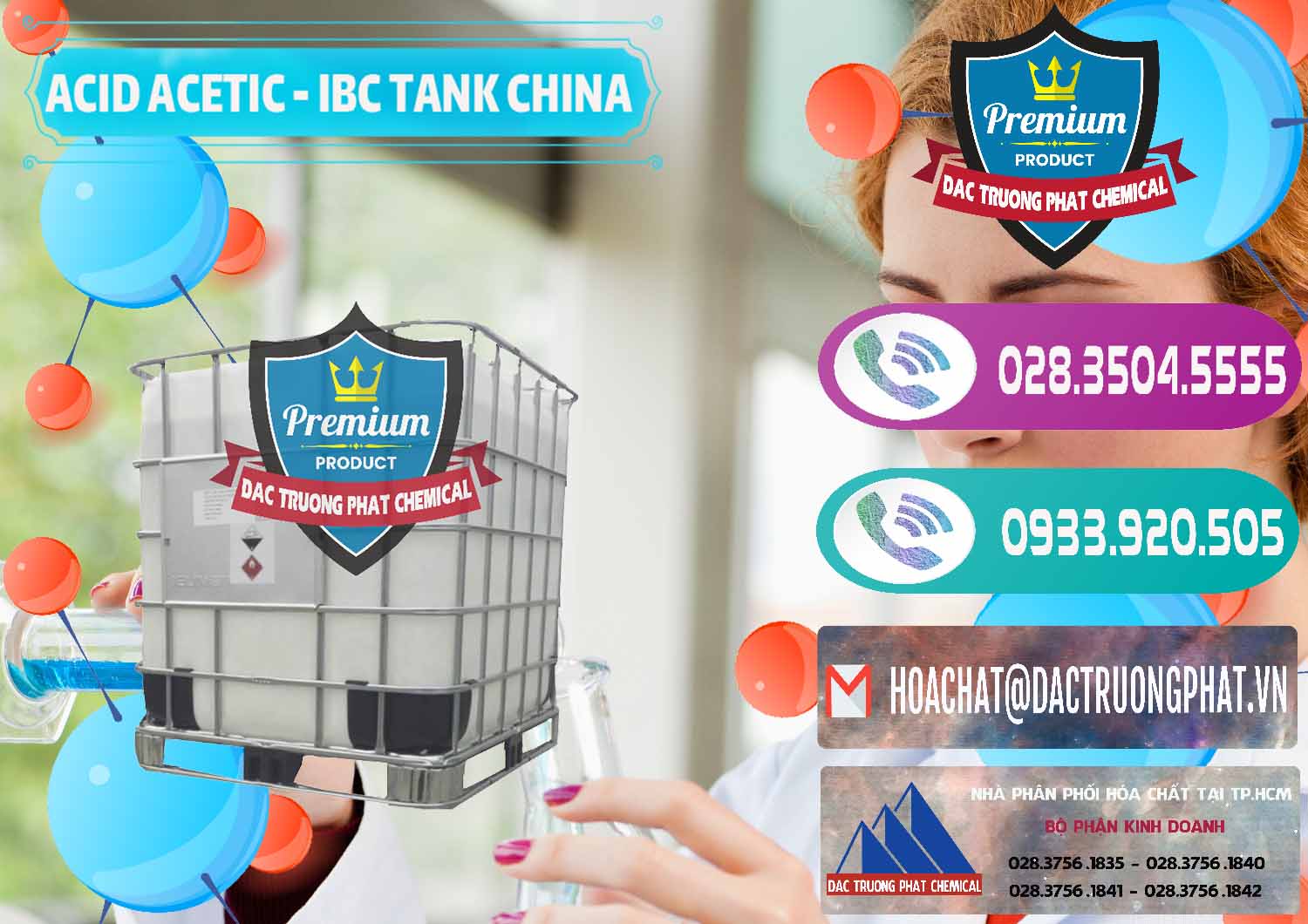 Chuyên cung cấp và bán Acetic Acid – Axit Acetic Tank Bồn IBC Trung Quốc China - 0443 - Chuyên kinh doanh _ phân phối hóa chất tại TP.HCM - hoachatxulynuoc.com