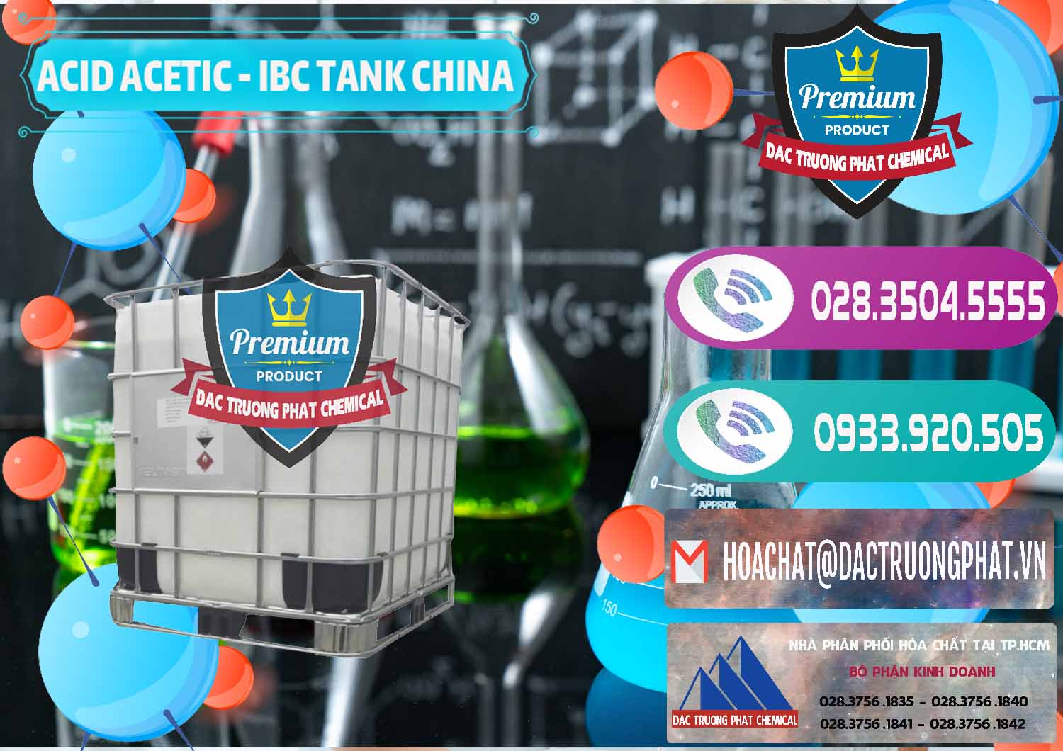 Cty chuyên cung ứng _ bán Acetic Acid – Axit Acetic Tank Bồn IBC Trung Quốc China - 0443 - Nơi cung cấp ( kinh doanh ) hóa chất tại TP.HCM - hoachatxulynuoc.com