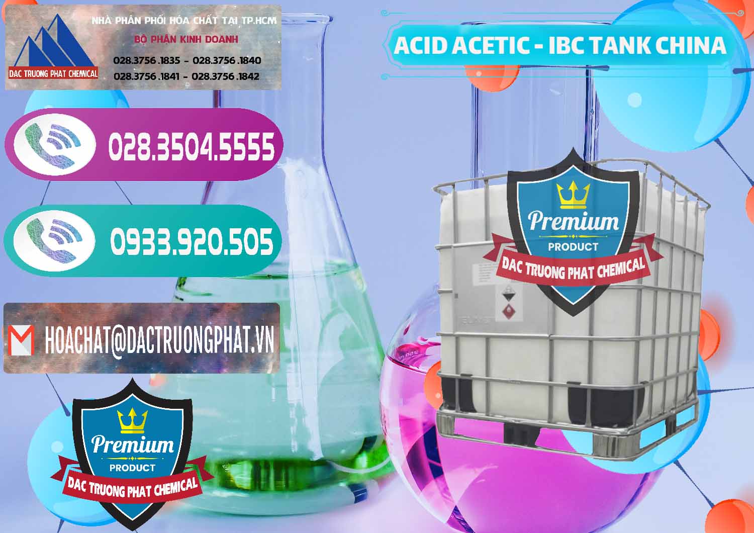 Công ty phân phối _ bán Acetic Acid – Axit Acetic Tank Bồn IBC Trung Quốc China - 0443 - Công ty chuyên phân phối ( bán ) hóa chất tại TP.HCM - hoachatxulynuoc.com