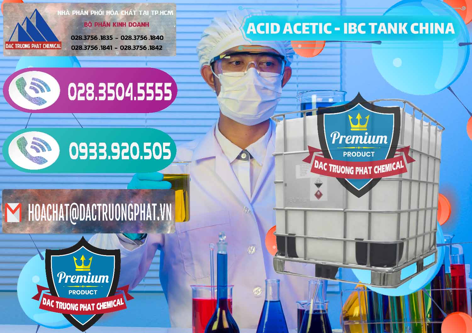 Nơi chuyên kinh doanh _ bán Acetic Acid – Axit Acetic Tank Bồn IBC Trung Quốc China - 0443 - Nhà phân phối - cung cấp hóa chất tại TP.HCM - hoachatxulynuoc.com