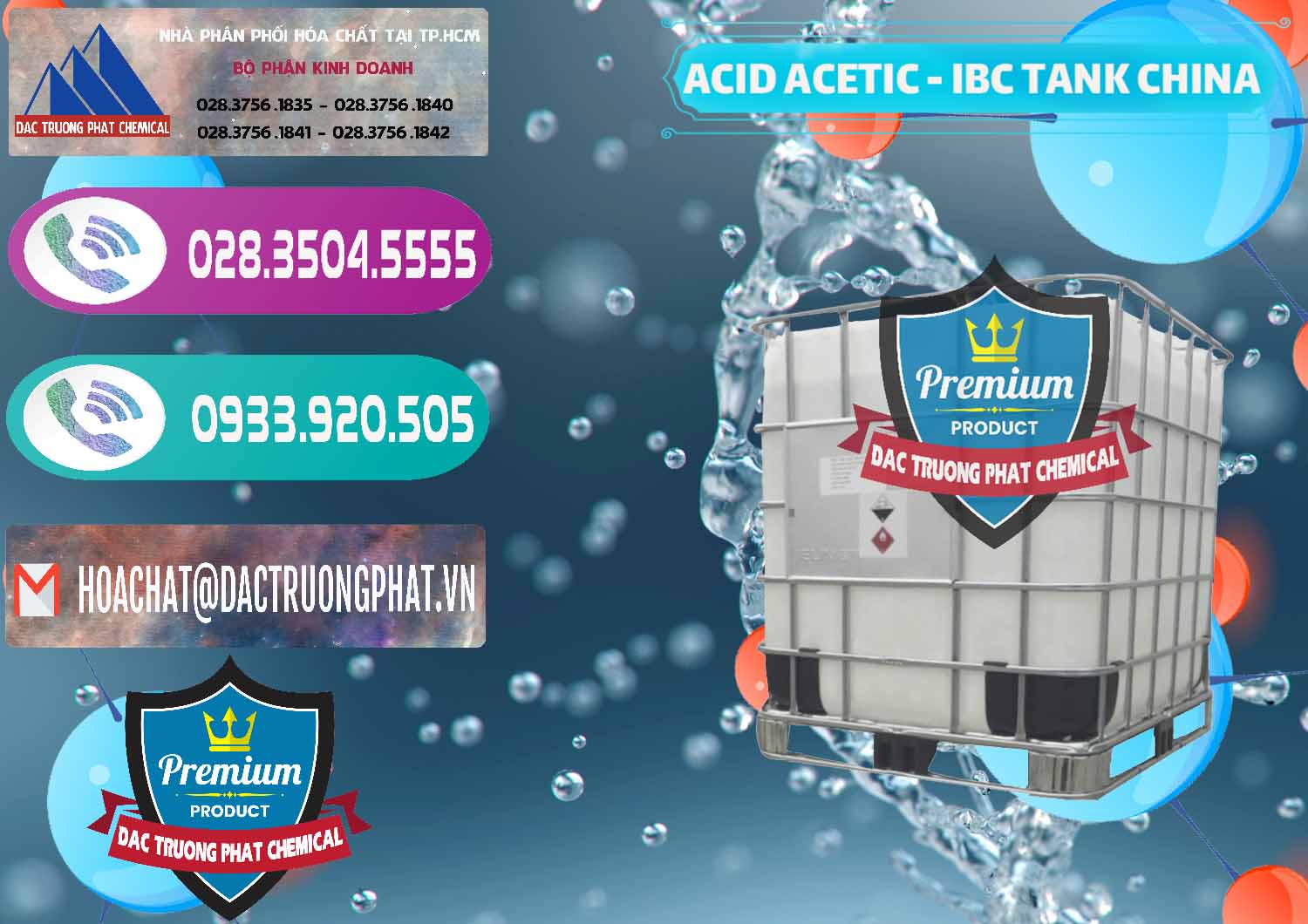 Nơi chuyên kinh doanh _ bán Acetic Acid – Axit Acetic Tank Bồn IBC Trung Quốc China - 0443 - Cty bán - cung cấp hóa chất tại TP.HCM - hoachatxulynuoc.com
