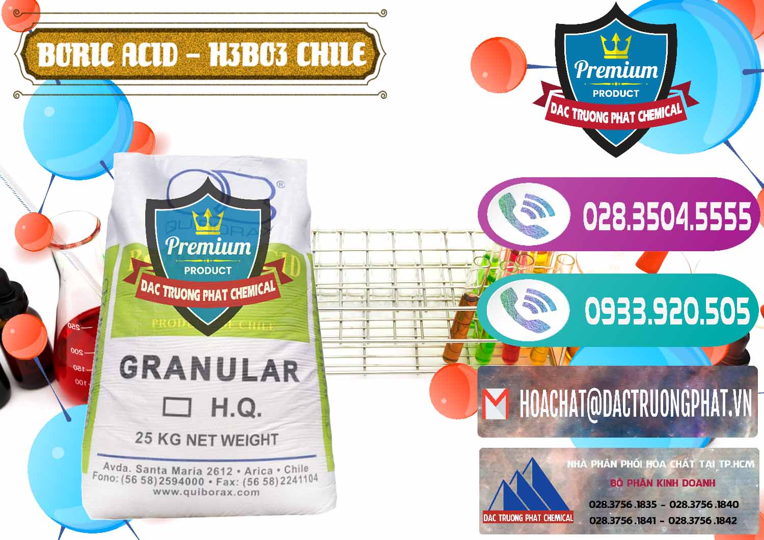 Đơn vị chuyên bán _ cung ứng Acid Boric – Axit Boric H3BO3 99% Quiborax Chile - 0281 - Nơi phân phối ( cung cấp ) hóa chất tại TP.HCM - hoachatxulynuoc.com