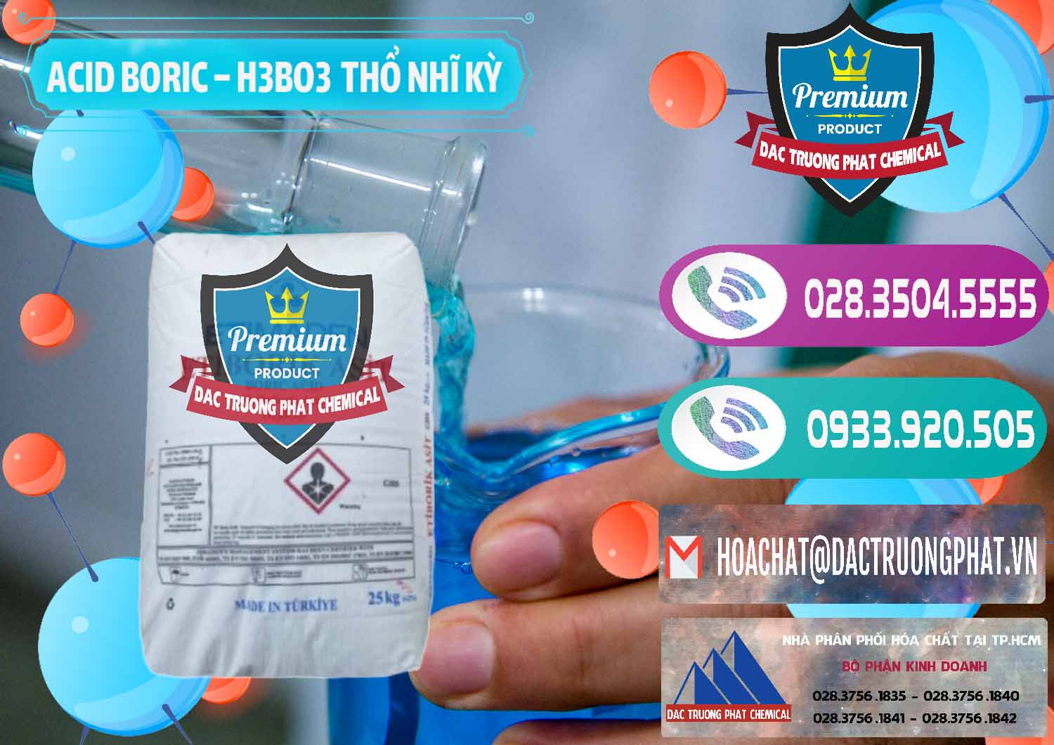 Nơi chuyên bán - cung cấp Acid Boric – Axit Boric H3BO3 Etimaden Thổ Nhĩ Kỳ Turkey - 0369 - Nơi chuyên cung cấp và nhập khẩu hóa chất tại TP.HCM - hoachatxulynuoc.com