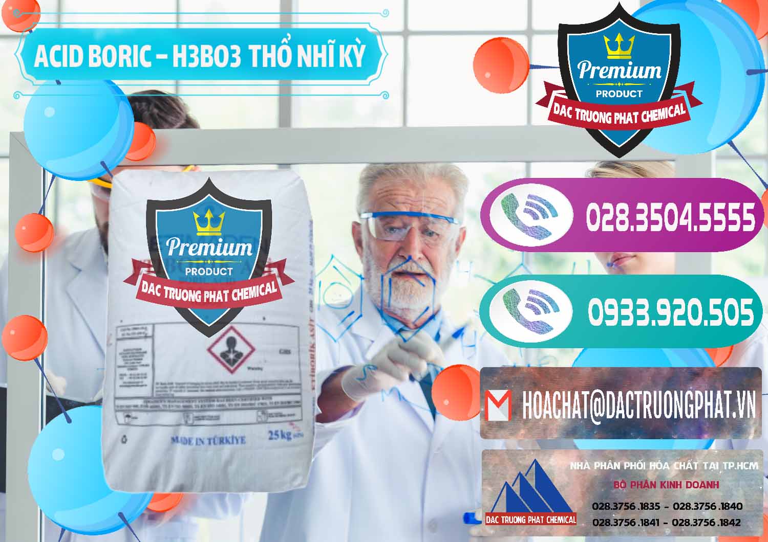 Công ty chuyên bán - cung cấp Acid Boric – Axit Boric H3BO3 Etimaden Thổ Nhĩ Kỳ Turkey - 0369 - Nơi chuyên phân phối và bán hóa chất tại TP.HCM - hoachatxulynuoc.com