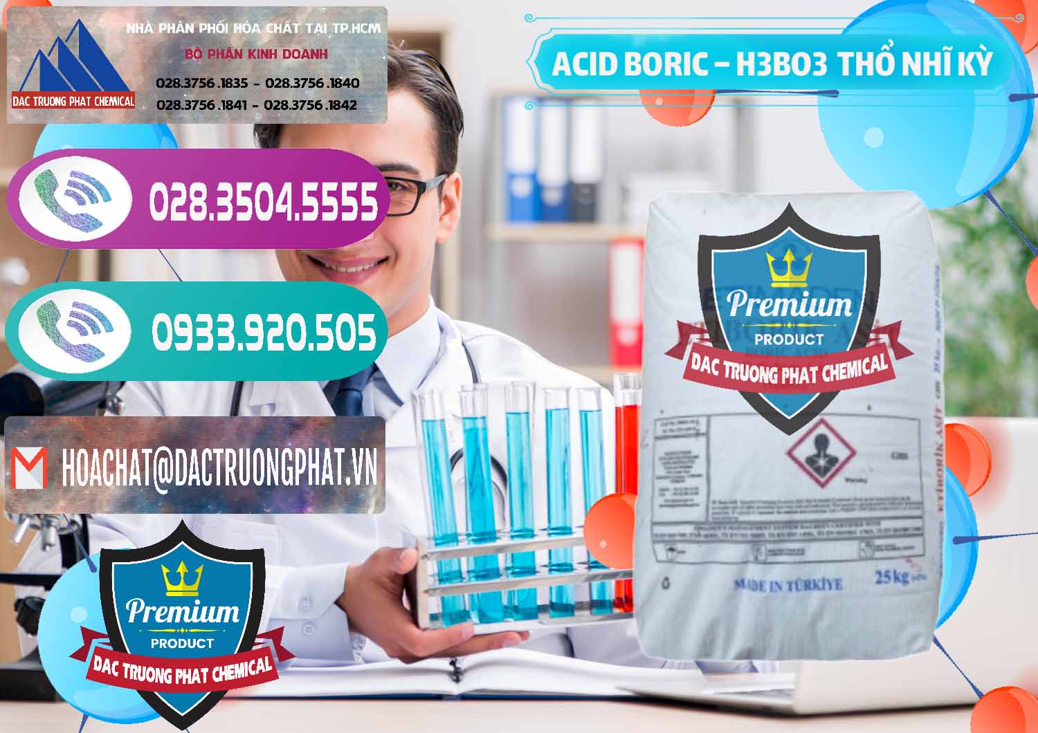 Cty chuyên nhập khẩu ( bán ) Acid Boric – Axit Boric H3BO3 Etimaden Thổ Nhĩ Kỳ Turkey - 0369 - Cty chuyên cung cấp _ bán hóa chất tại TP.HCM - hoachatxulynuoc.com