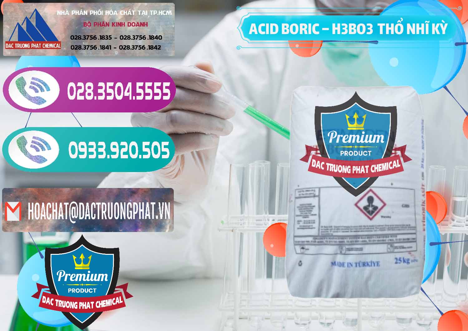 Cty chuyên bán ( cung cấp ) Acid Boric – Axit Boric H3BO3 Etimaden Thổ Nhĩ Kỳ Turkey - 0369 - Đơn vị chuyên kinh doanh - cung cấp hóa chất tại TP.HCM - hoachatxulynuoc.com