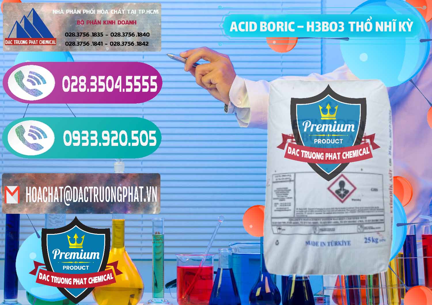 Đơn vị chuyên cung ứng và bán Acid Boric – Axit Boric H3BO3 Etimaden Thổ Nhĩ Kỳ Turkey - 0369 - Đơn vị nhập khẩu - cung cấp hóa chất tại TP.HCM - hoachatxulynuoc.com