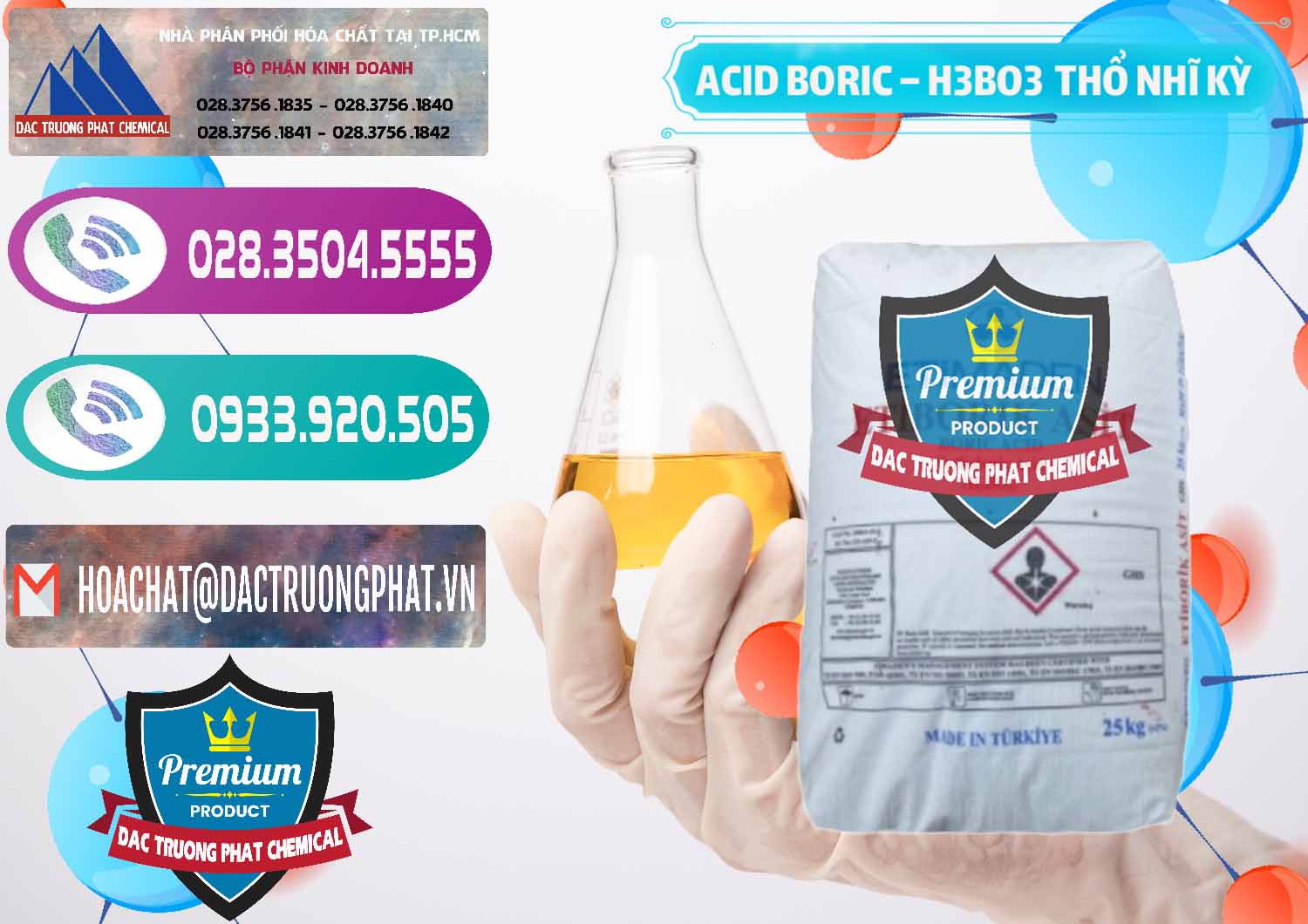 Công ty kinh doanh ( bán ) Acid Boric – Axit Boric H3BO3 Etimaden Thổ Nhĩ Kỳ Turkey - 0369 - Đơn vị chuyên nhập khẩu và cung cấp hóa chất tại TP.HCM - hoachatxulynuoc.com