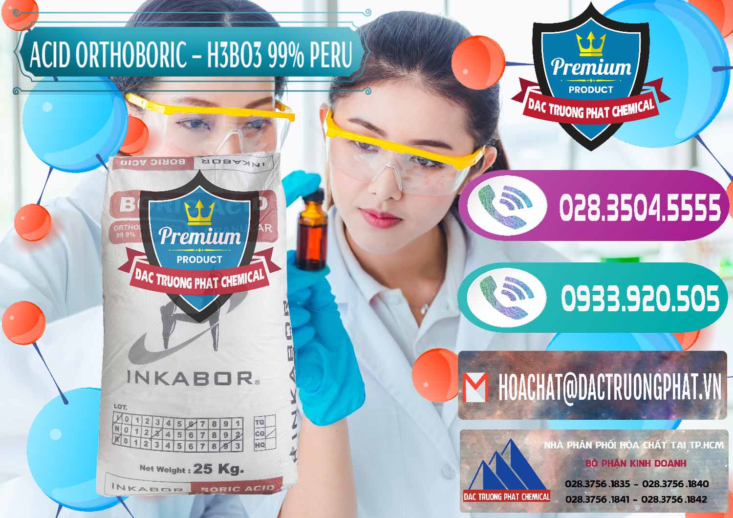 Công ty kinh doanh & bán Acid Boric – Axit Boric H3BO3 99% Inkabor Peru - 0280 - Nơi chuyên phân phối - cung ứng hóa chất tại TP.HCM - hoachatxulynuoc.com
