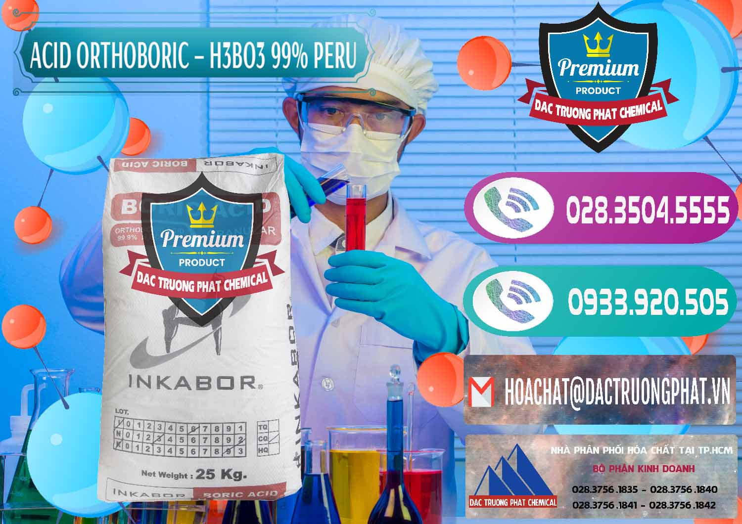Đơn vị bán & cung ứng Acid Boric – Axit Boric H3BO3 99% Inkabor Peru - 0280 - Cung ứng _ phân phối hóa chất tại TP.HCM - hoachatxulynuoc.com