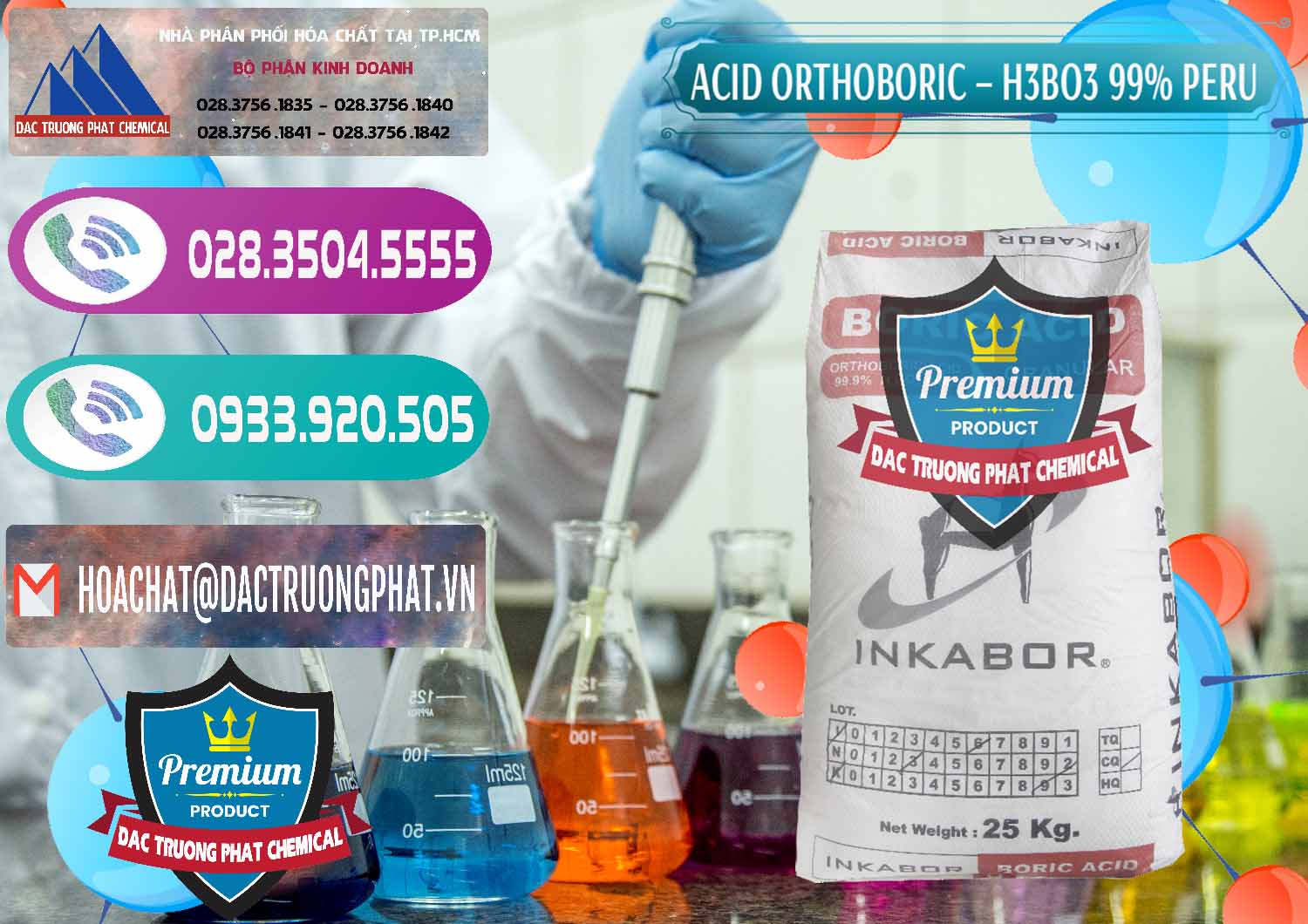 Kinh doanh và bán Acid Boric – Axit Boric H3BO3 99% Inkabor Peru - 0280 - Công ty phân phối & nhập khẩu hóa chất tại TP.HCM - hoachatxulynuoc.com