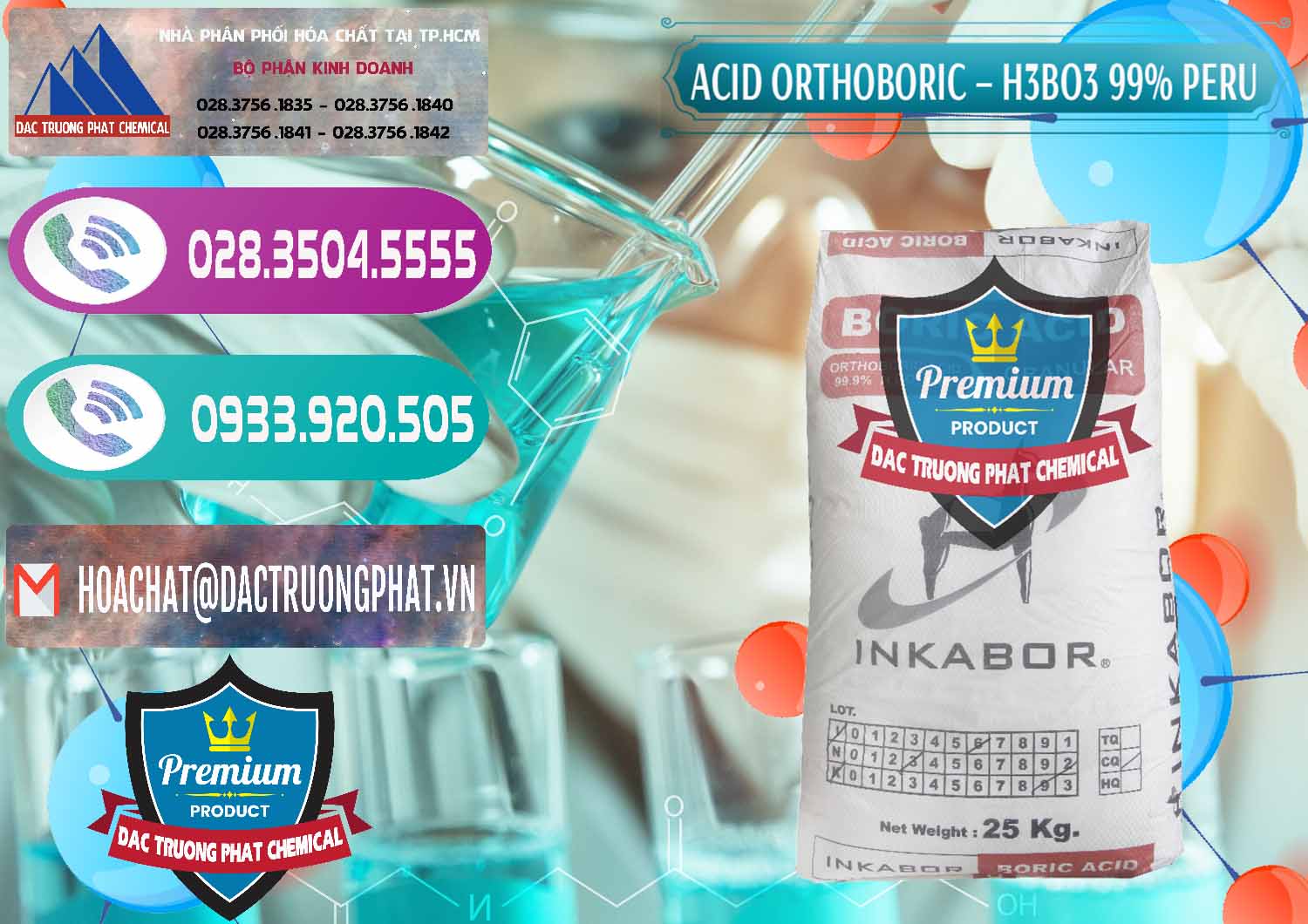 Đơn vị nhập khẩu _ bán Acid Boric – Axit Boric H3BO3 99% Inkabor Peru - 0280 - Công ty chuyên cung cấp _ bán hóa chất tại TP.HCM - hoachatxulynuoc.com