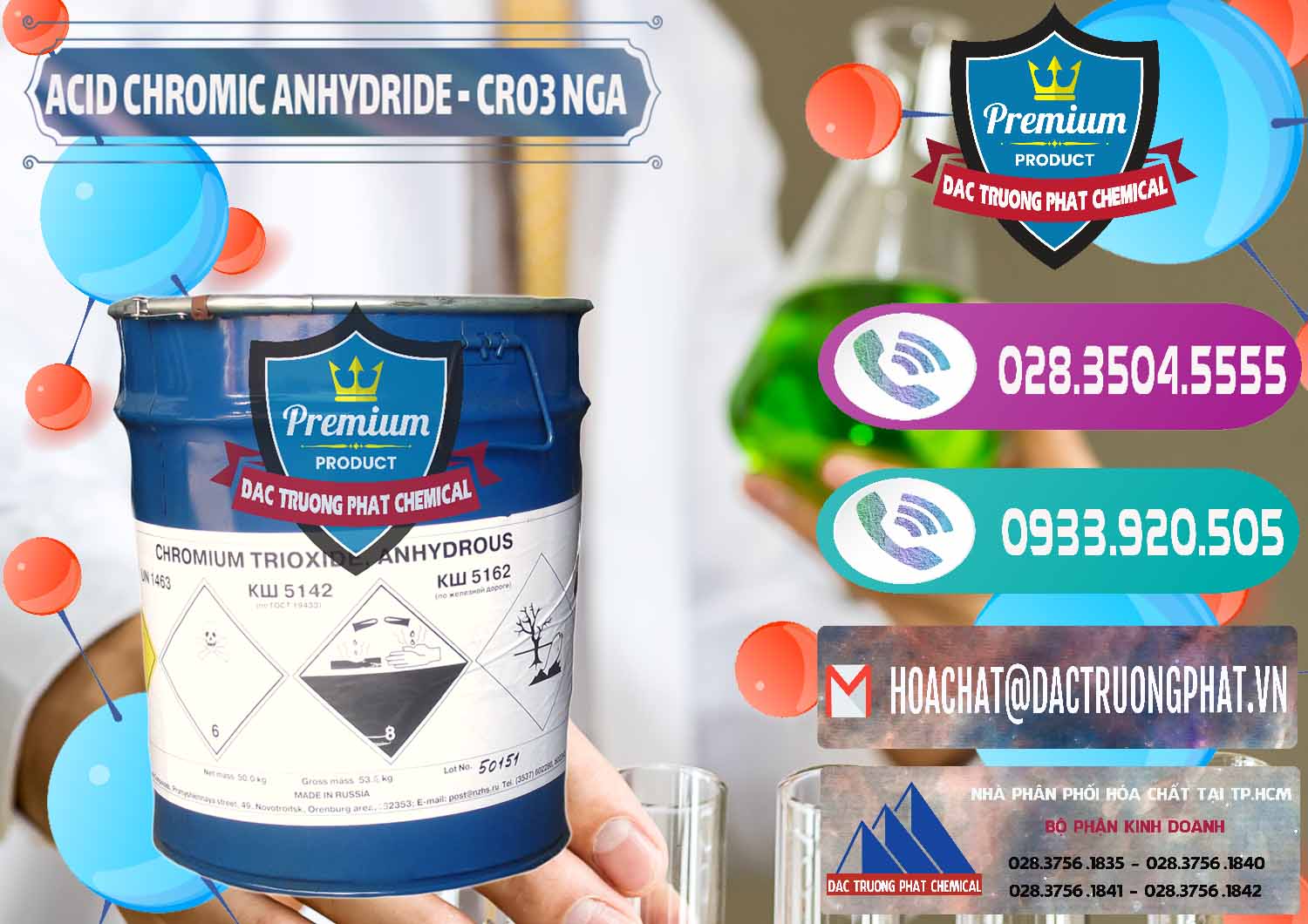 Công ty bán ( phân phối ) Acid Chromic Anhydride - Cromic CRO3 Nga Russia - 0006 - Nơi chuyên phân phối & nhập khẩu hóa chất tại TP.HCM - hoachatxulynuoc.com