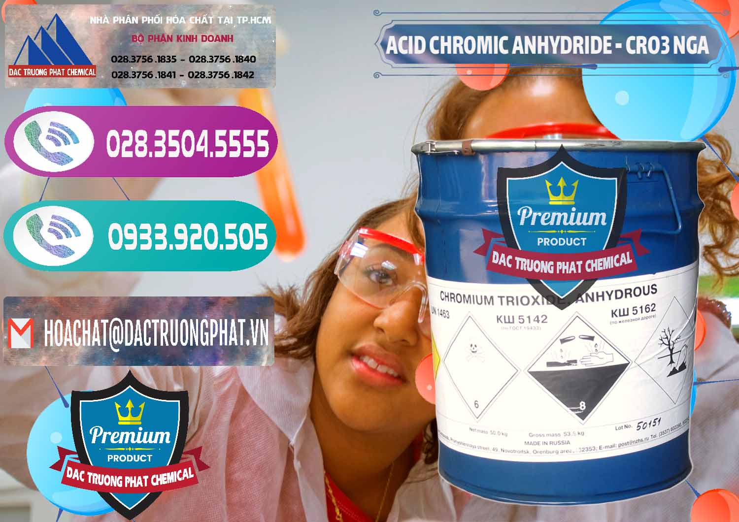 Cty chuyên phân phối _ bán Acid Chromic Anhydride - Cromic CRO3 Nga Russia - 0006 - Cty chuyên cung cấp _ bán hóa chất tại TP.HCM - hoachatxulynuoc.com