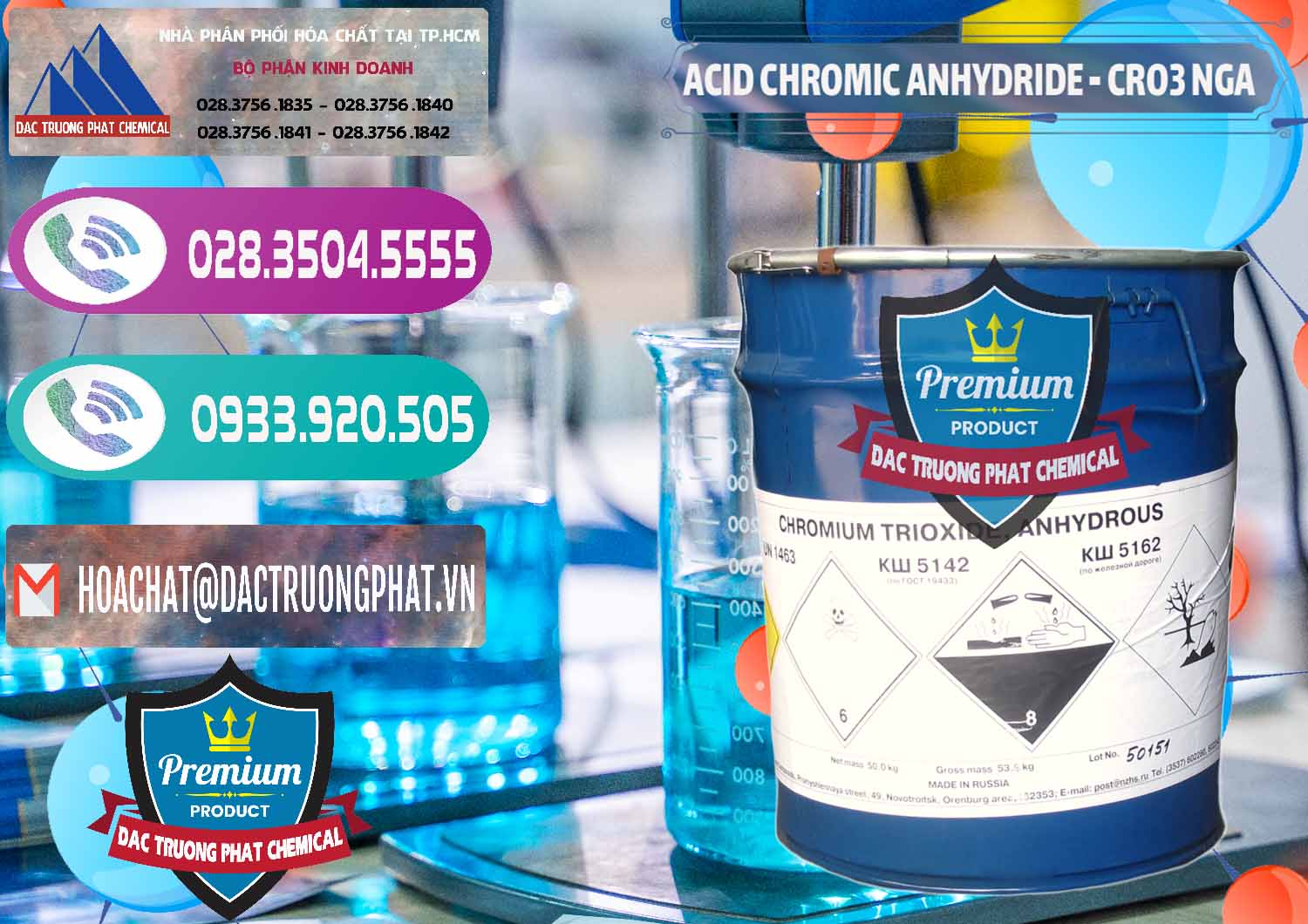 Nơi phân phối ( bán ) Acid Chromic Anhydride - Cromic CRO3 Nga Russia - 0006 - Nhà phân phối - kinh doanh hóa chất tại TP.HCM - hoachatxulynuoc.com