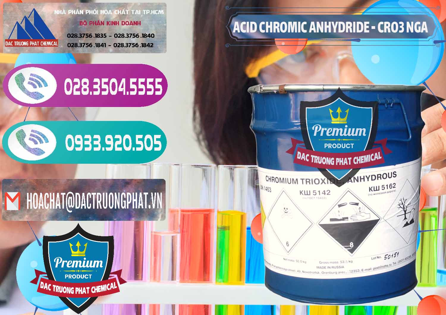 Đơn vị chuyên phân phối ( bán ) Acid Chromic Anhydride - Cromic CRO3 Nga Russia - 0006 - Nơi chuyên cung cấp _ bán hóa chất tại TP.HCM - hoachatxulynuoc.com