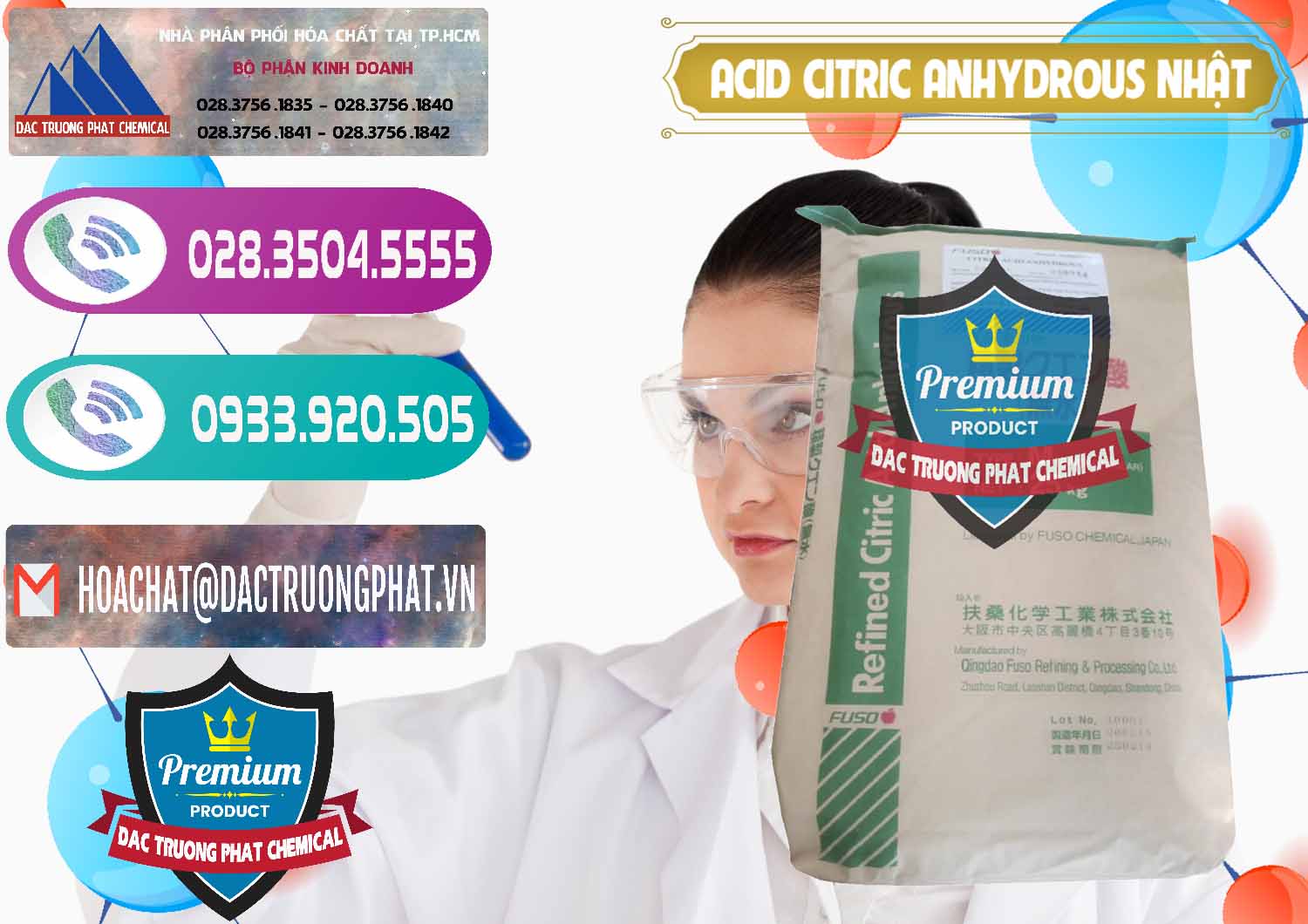 Chuyên bán & phân phối Acid Citric - Axit Citric Anhydrous FUSO Nhật Japan - 0439 - Nhà phân phối & bán hóa chất tại TP.HCM - hoachatxulynuoc.com
