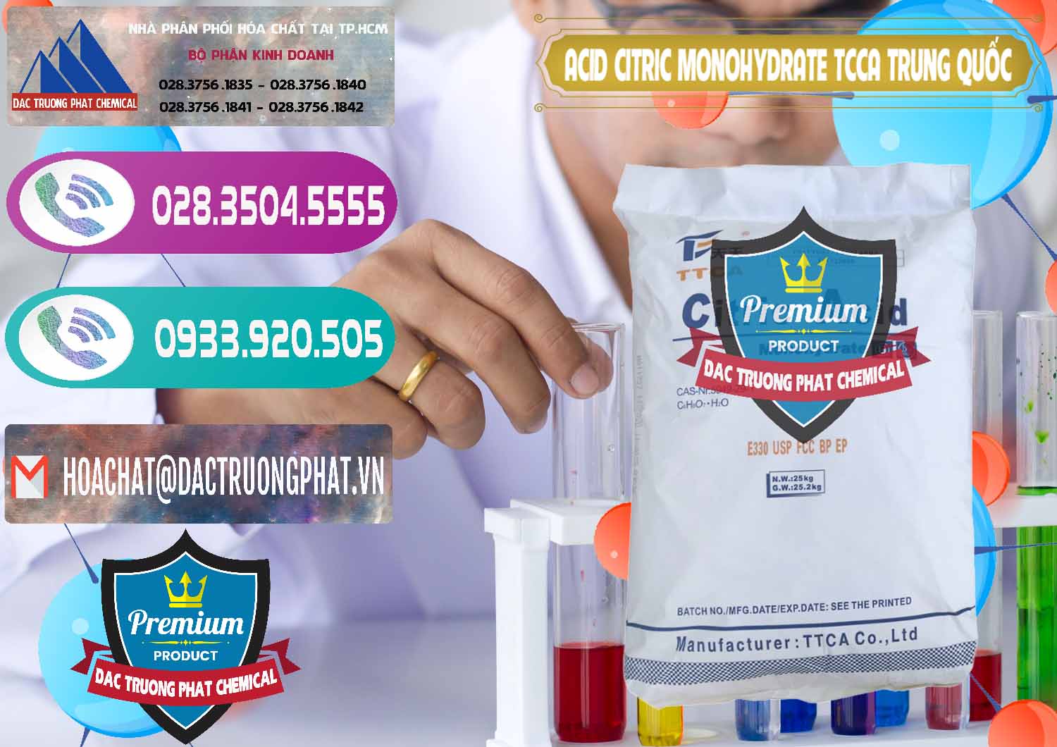 Công ty chuyên cung ứng & bán Acid Citric - Axit Citric Monohydrate TCCA Trung Quốc China - 0441 - Nơi chuyên nhập khẩu ( phân phối ) hóa chất tại TP.HCM - hoachatxulynuoc.com