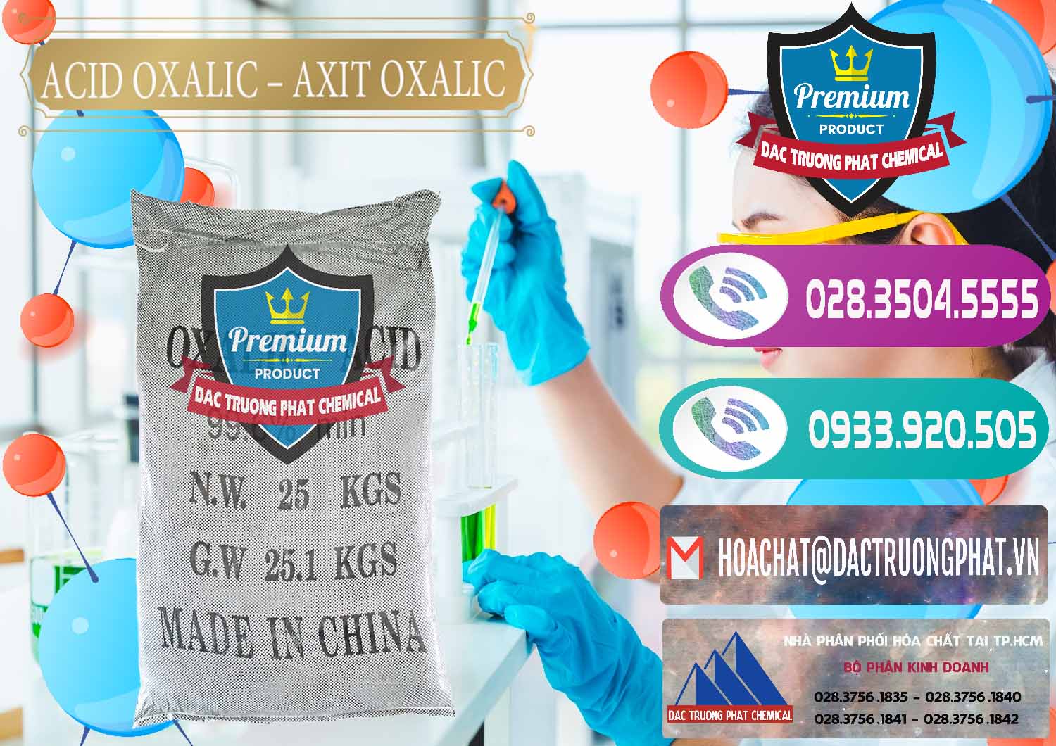 Công ty phân phối ( bán ) Acid Oxalic – Axit Oxalic 99.6% Trung Quốc China - 0014 - Cty cung cấp - nhập khẩu hóa chất tại TP.HCM - hoachatxulynuoc.com