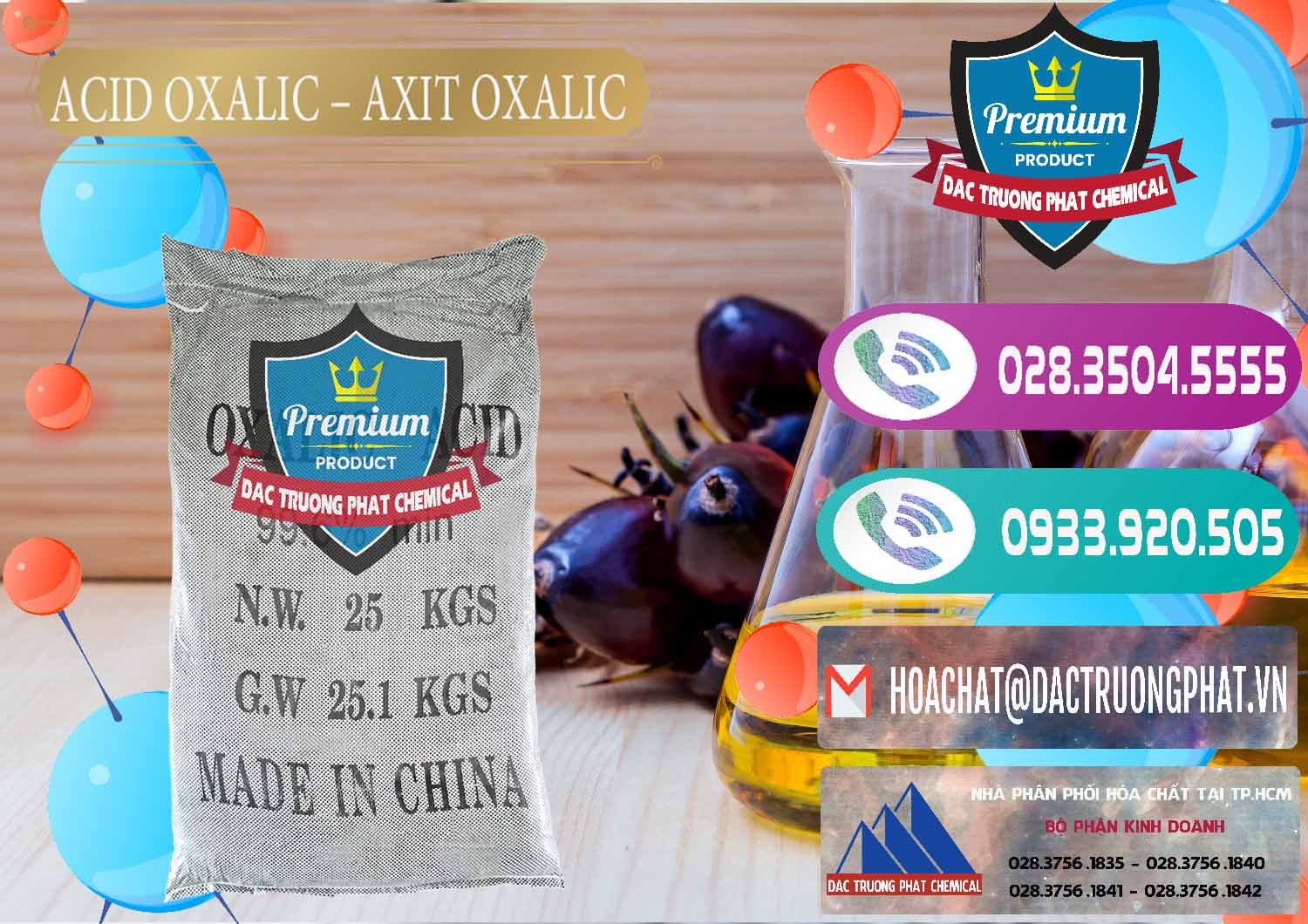 Cty cung cấp - bán Acid Oxalic – Axit Oxalic 99.6% Trung Quốc China - 0014 - Đơn vị chuyên cung cấp ( nhập khẩu ) hóa chất tại TP.HCM - hoachatxulynuoc.com
