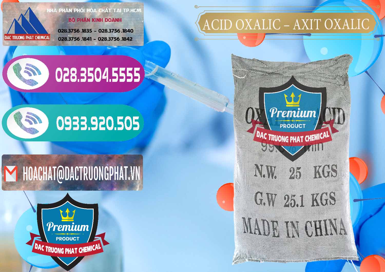 Chuyên cung ứng & bán Acid Oxalic – Axit Oxalic 99.6% Trung Quốc China - 0014 - Đơn vị chuyên nhập khẩu - cung cấp hóa chất tại TP.HCM - hoachatxulynuoc.com