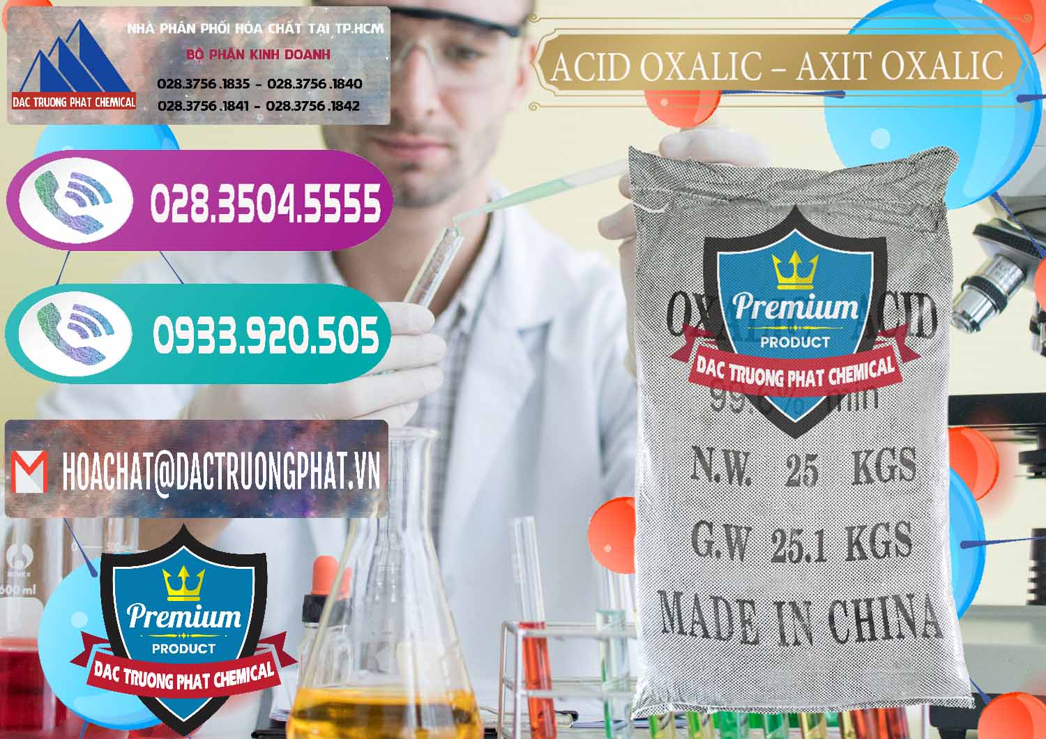Nơi chuyên cung ứng và bán Acid Oxalic – Axit Oxalic 99.6% Trung Quốc China - 0014 - Nơi cung cấp ( nhập khẩu ) hóa chất tại TP.HCM - hoachatxulynuoc.com
