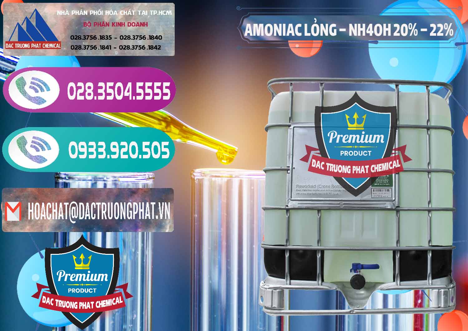 Nơi chuyên bán & cung cấp Amoniac Lỏng – NH4OH 20% – 22% Việt Nam - 0185 - Chuyên cung ứng & phân phối hóa chất tại TP.HCM - hoachatxulynuoc.com