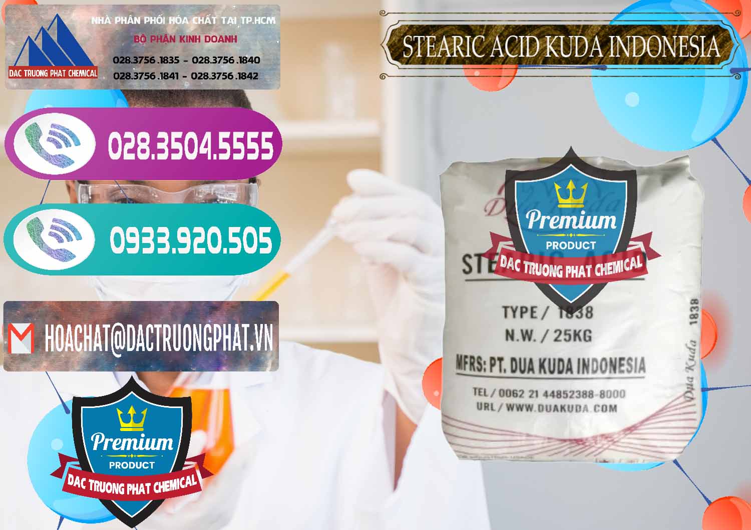 Công ty bán - cung cấp Axit Stearic - Stearic Acid Dua Kuda Indonesia - 0388 - Cty kinh doanh ( phân phối ) hóa chất tại TP.HCM - hoachatxulynuoc.com