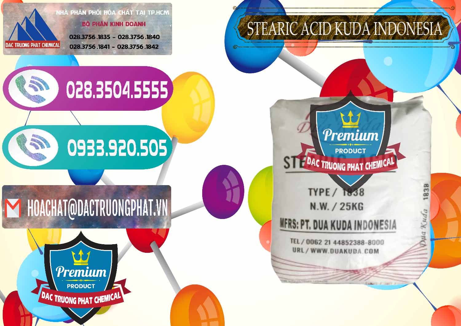 Đơn vị chuyên cung cấp ( bán ) Axit Stearic - Stearic Acid Dua Kuda Indonesia - 0388 - Cty chuyên nhập khẩu _ phân phối hóa chất tại TP.HCM - hoachatxulynuoc.com