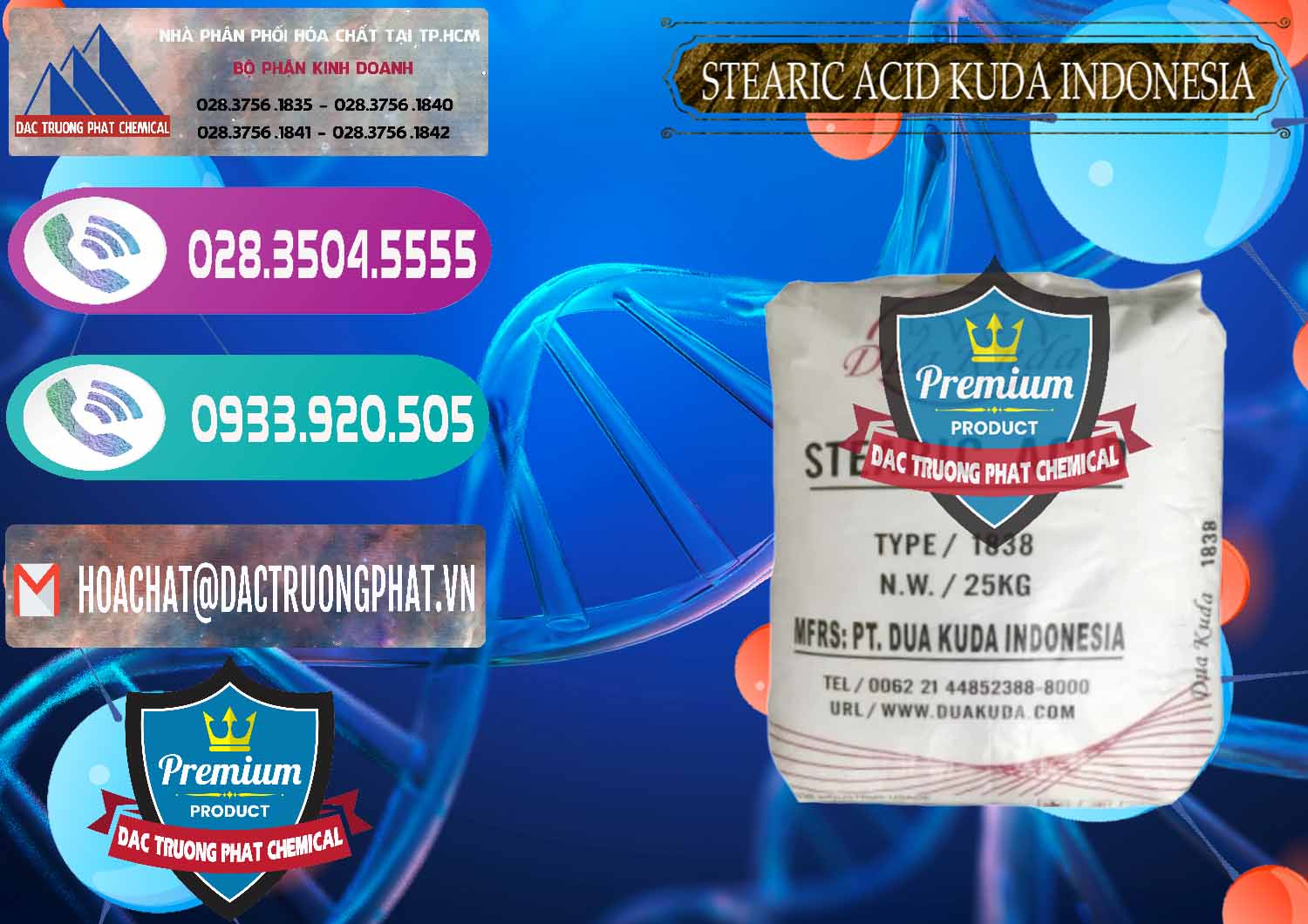 Nhà nhập khẩu ( bán ) Axit Stearic - Stearic Acid Dua Kuda Indonesia - 0388 - Công ty chuyên phân phối & nhập khẩu hóa chất tại TP.HCM - hoachatxulynuoc.com