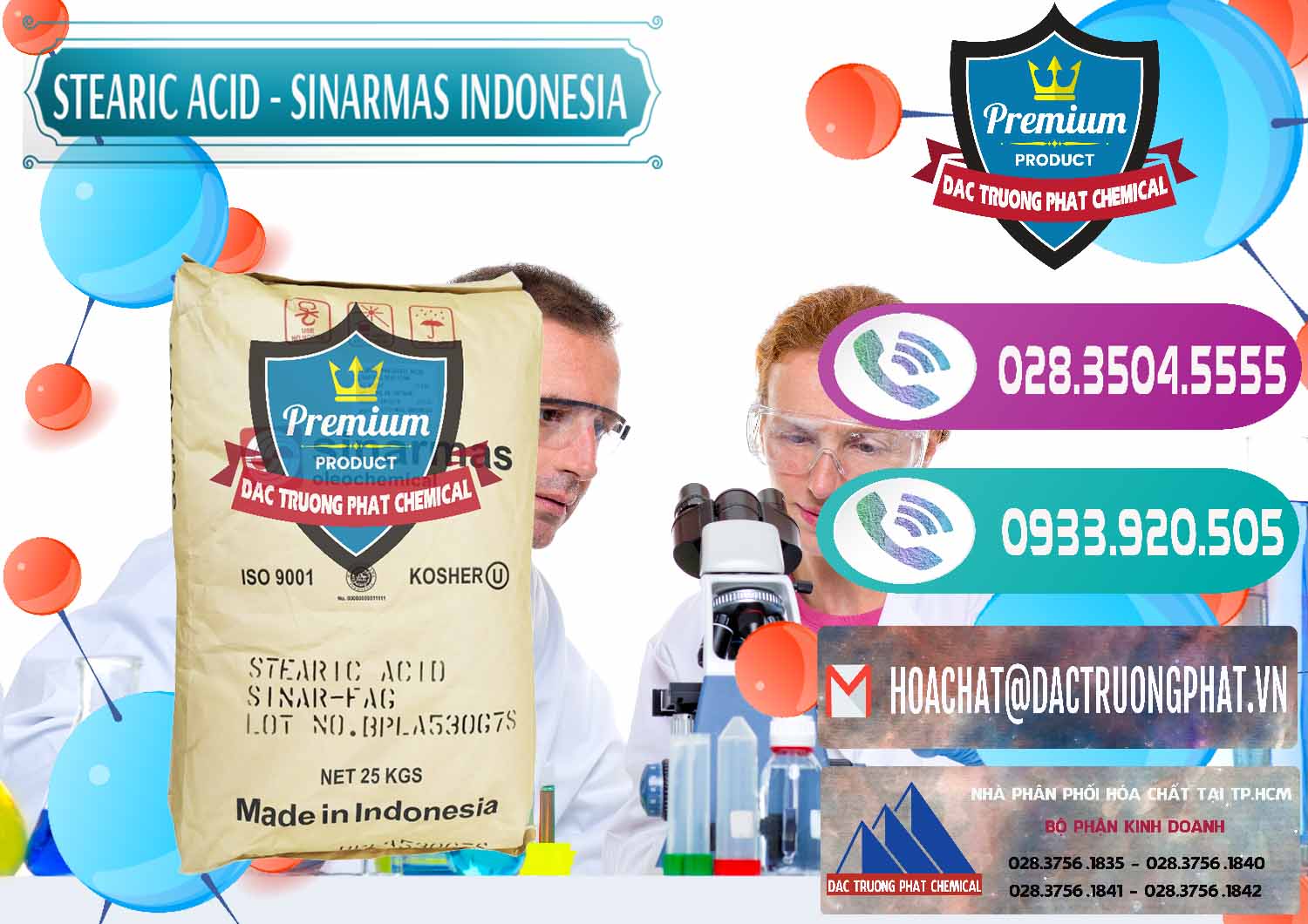 Cty phân phối và bán Axit Stearic - Stearic Acid Sinarmas Indonesia - 0389 - Công ty chuyên cung cấp ( kinh doanh ) hóa chất tại TP.HCM - hoachatxulynuoc.com