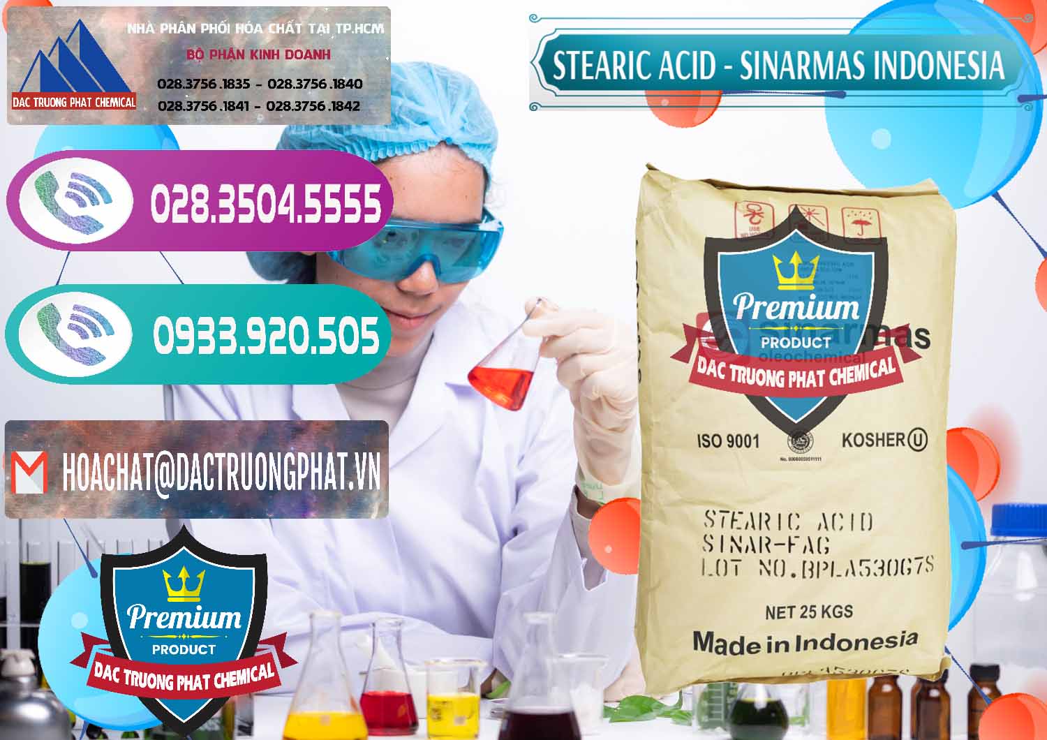 Cty bán và cung ứng Axit Stearic - Stearic Acid Sinarmas Indonesia - 0389 - Cty cung cấp _ phân phối hóa chất tại TP.HCM - hoachatxulynuoc.com