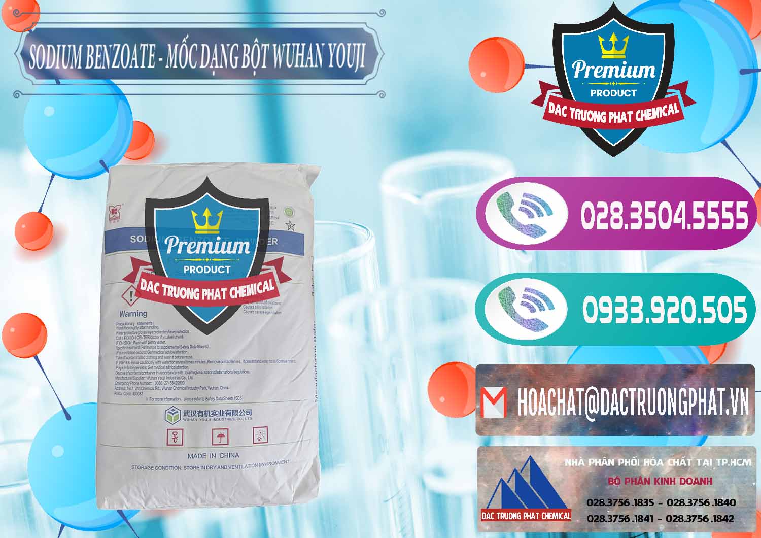 Công ty chuyên nhập khẩu và bán Sodium Benzoate - Mốc Dạng Bột Food Grade Wuhan Youji Trung Quốc China - 0275 - Đơn vị chuyên cung cấp _ nhập khẩu hóa chất tại TP.HCM - hoachatxulynuoc.com