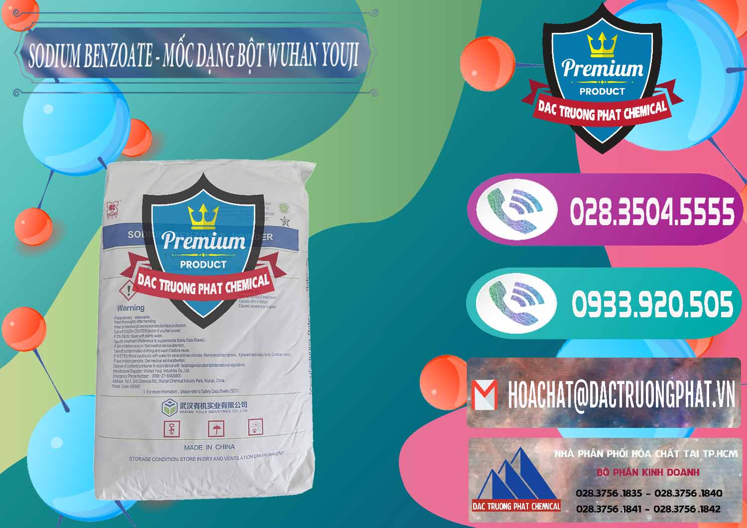 Cty cung ứng - bán Sodium Benzoate - Mốc Dạng Bột Food Grade Wuhan Youji Trung Quốc China - 0275 - Nơi chuyên cung cấp và kinh doanh hóa chất tại TP.HCM - hoachatxulynuoc.com