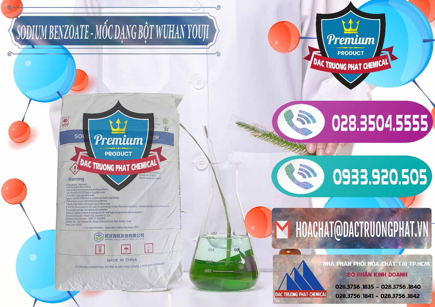 Đơn vị chuyên bán & phân phối Sodium Benzoate - Mốc Dạng Bột Food Grade Wuhan Youji Trung Quốc China - 0275 - Công ty chuyên phân phối _ cung ứng hóa chất tại TP.HCM - hoachatxulynuoc.com