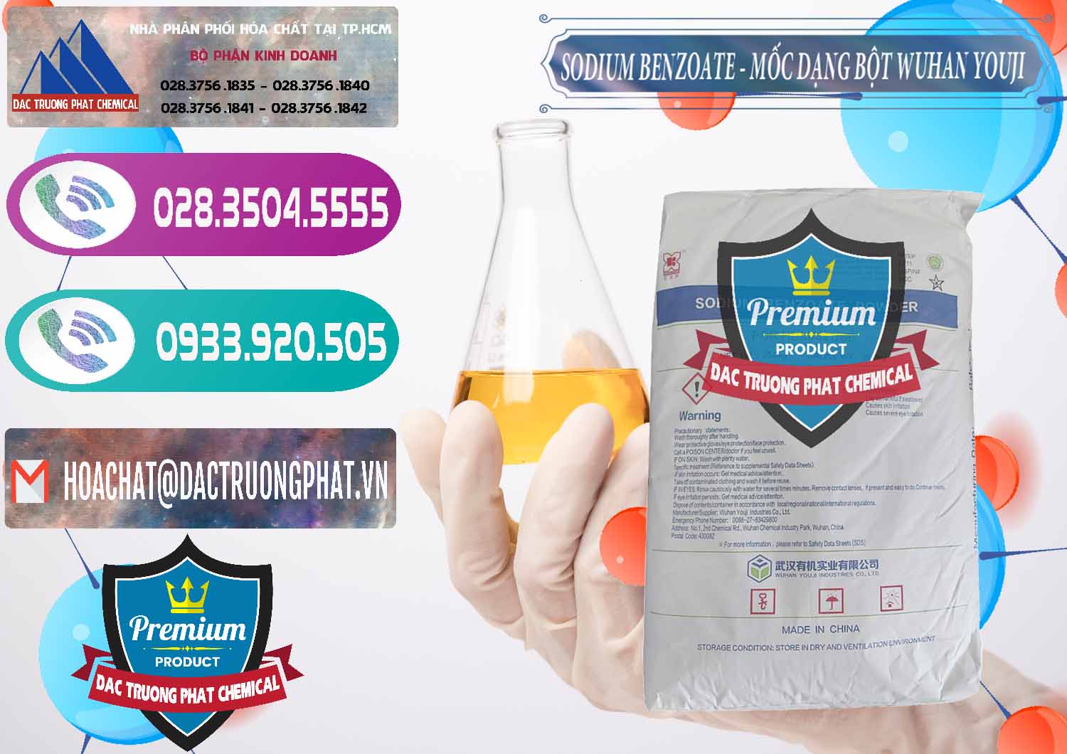 Đơn vị chuyên cung cấp - bán Sodium Benzoate - Mốc Dạng Bột Food Grade Wuhan Youji Trung Quốc China - 0275 - Cty chuyên kinh doanh ( phân phối ) hóa chất tại TP.HCM - hoachatxulynuoc.com