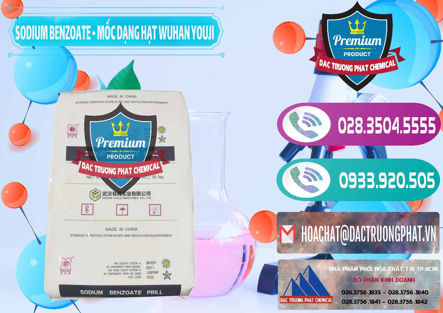 Nhà nhập khẩu ( bán ) Sodium Benzoate - Mốc Dạng Hạt Food Grade Wuhan Youji Trung Quốc China - 0276 - Cung cấp ( phân phối ) hóa chất tại TP.HCM - hoachatxulynuoc.com