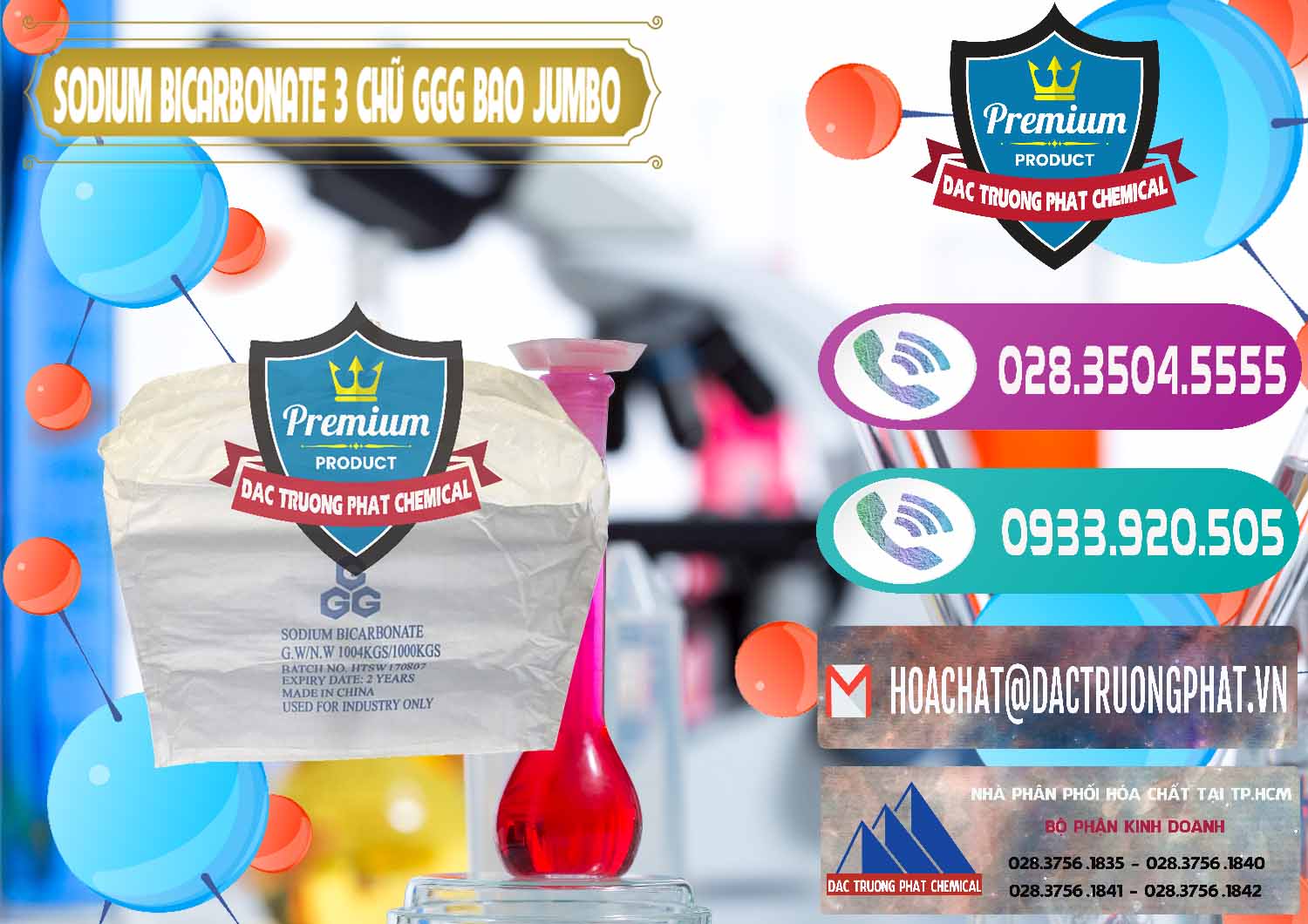 Đơn vị kinh doanh và bán Sodium Bicarbonate – Bicar NaHCO3 Food Grade 3 Chữ GGG Bao Jumbo ( Bành ) Trung Quốc China - 0260 - Nơi nhập khẩu ( phân phối ) hóa chất tại TP.HCM - hoachatxulynuoc.com