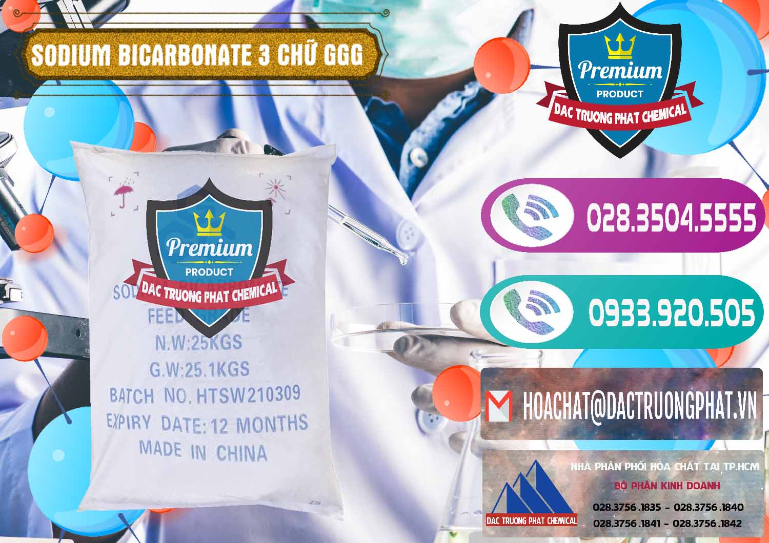 Nơi chuyên cung cấp _ bán Sodium Bicarbonate – Bicar NaHCO3 Food Grade 3 Chữ GGG Trung Quốc China - 0259 - Cty phân phối và cung cấp hóa chất tại TP.HCM - hoachatxulynuoc.com
