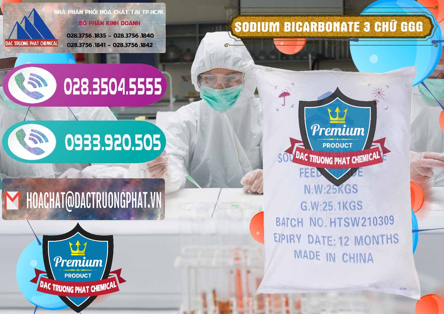 Nhập khẩu & bán Sodium Bicarbonate – Bicar NaHCO3 Food Grade 3 Chữ GGG Trung Quốc China - 0259 - Cung cấp và kinh doanh hóa chất tại TP.HCM - hoachatxulynuoc.com