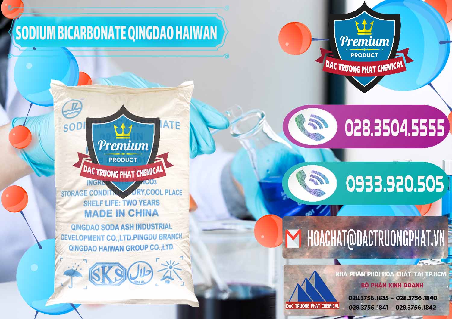 Cty nhập khẩu - bán Sodium Bicarbonate – Bicar NaHCO3 Food Grade Qingdao Haiwan Trung Quốc China - 0258 - Chuyên phân phối - bán hóa chất tại TP.HCM - hoachatxulynuoc.com