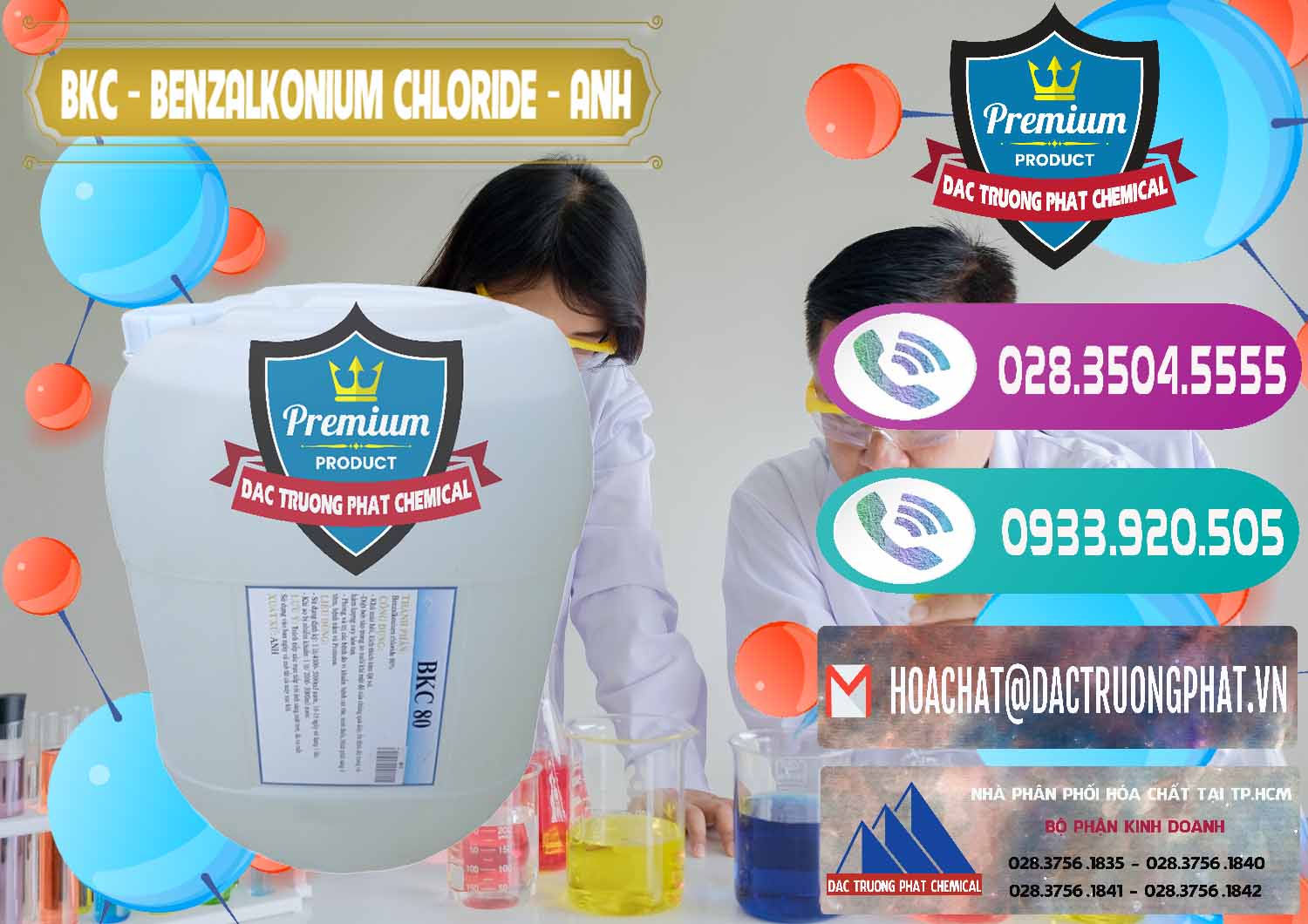 Đơn vị chuyên cung cấp _ bán BKC - Benzalkonium Chloride Anh Quốc Uk Kingdoms - 0415 - Đơn vị phân phối ( bán ) hóa chất tại TP.HCM - hoachatxulynuoc.com