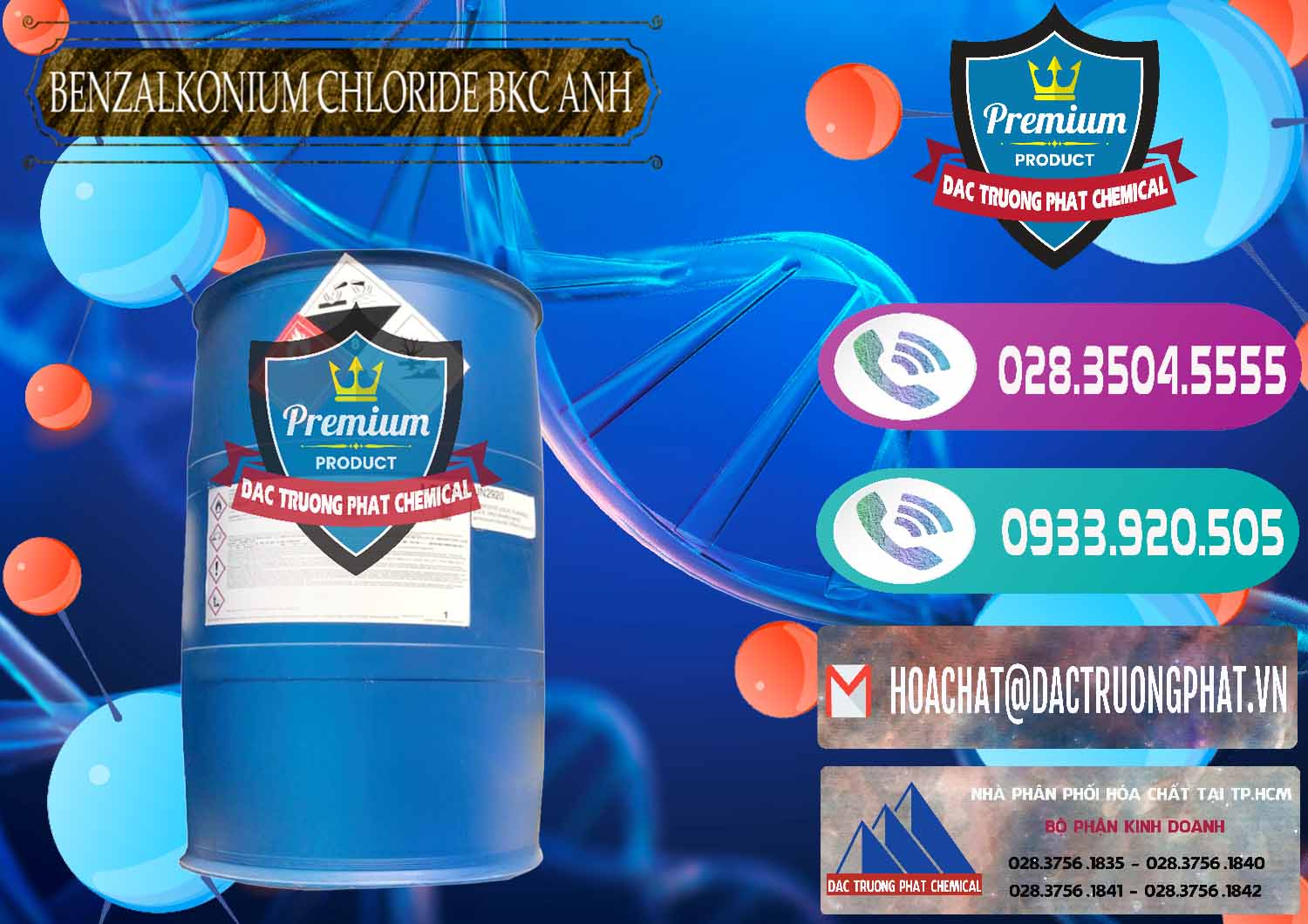 Công ty cung ứng _ bán BKC - Benzalkonium Chloride 80% Anh Quốc Uk Kingdoms - 0457 - Cty chuyên cung cấp ( bán ) hóa chất tại TP.HCM - hoachatxulynuoc.com