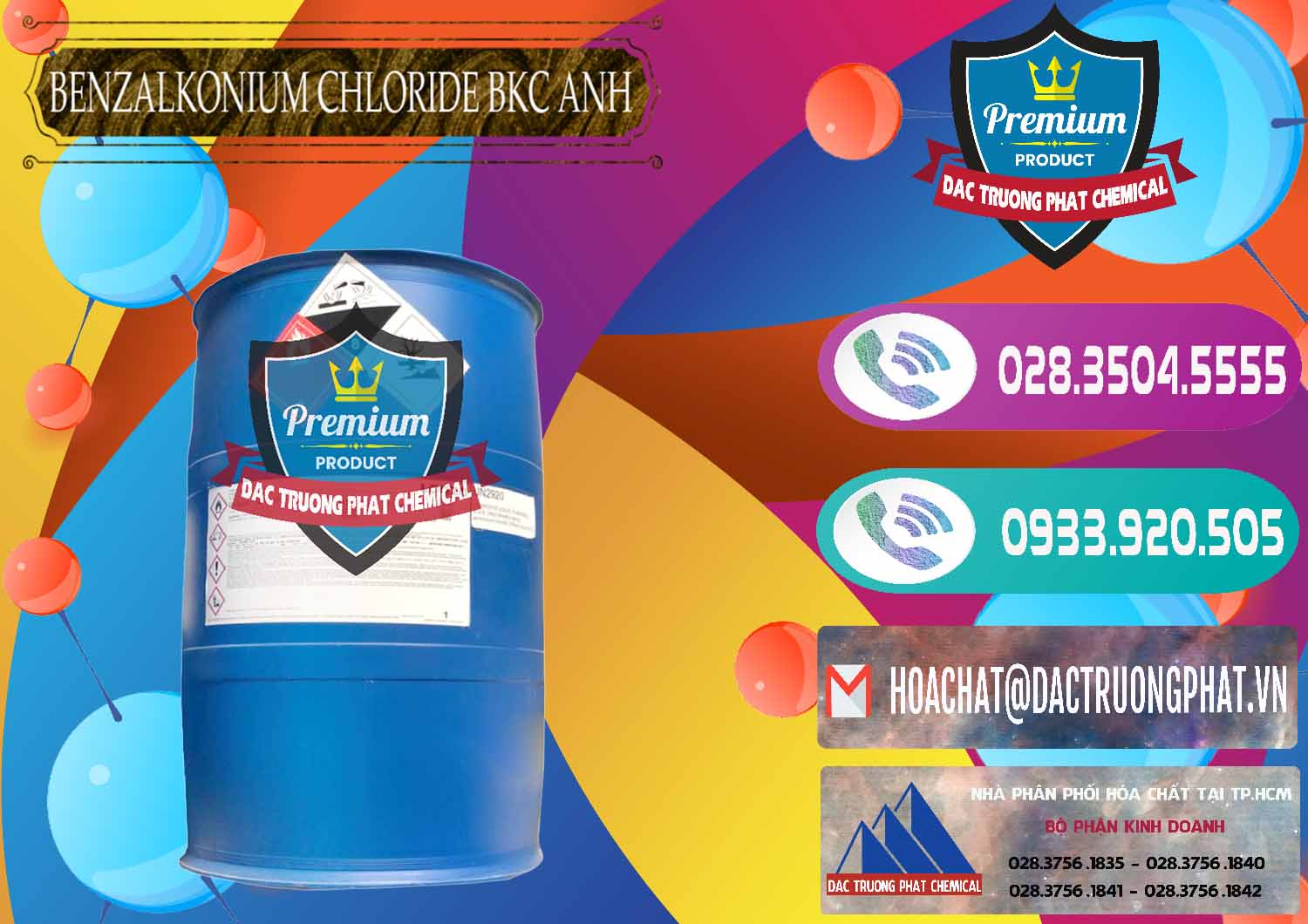 Nhà cung cấp - bán BKC - Benzalkonium Chloride 80% Anh Quốc Uk Kingdoms - 0457 - Cty chuyên kinh doanh ( phân phối ) hóa chất tại TP.HCM - hoachatxulynuoc.com