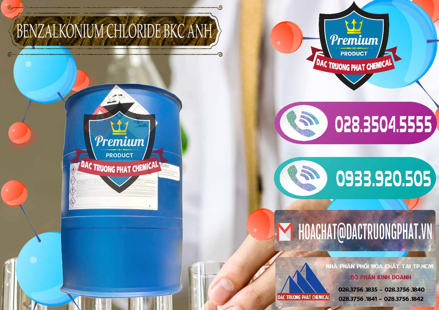 Đơn vị chuyên bán & phân phối BKC - Benzalkonium Chloride 80% Anh Quốc Uk Kingdoms - 0457 - Công ty phân phối & cung cấp hóa chất tại TP.HCM - hoachatxulynuoc.com