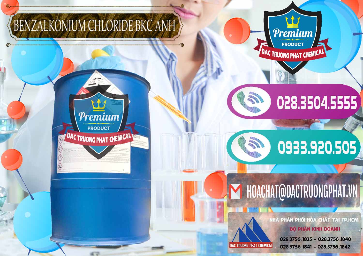 Chuyên cung ứng và bán BKC - Benzalkonium Chloride 80% Anh Quốc Uk Kingdoms - 0457 - Nơi cung ứng & phân phối hóa chất tại TP.HCM - hoachatxulynuoc.com