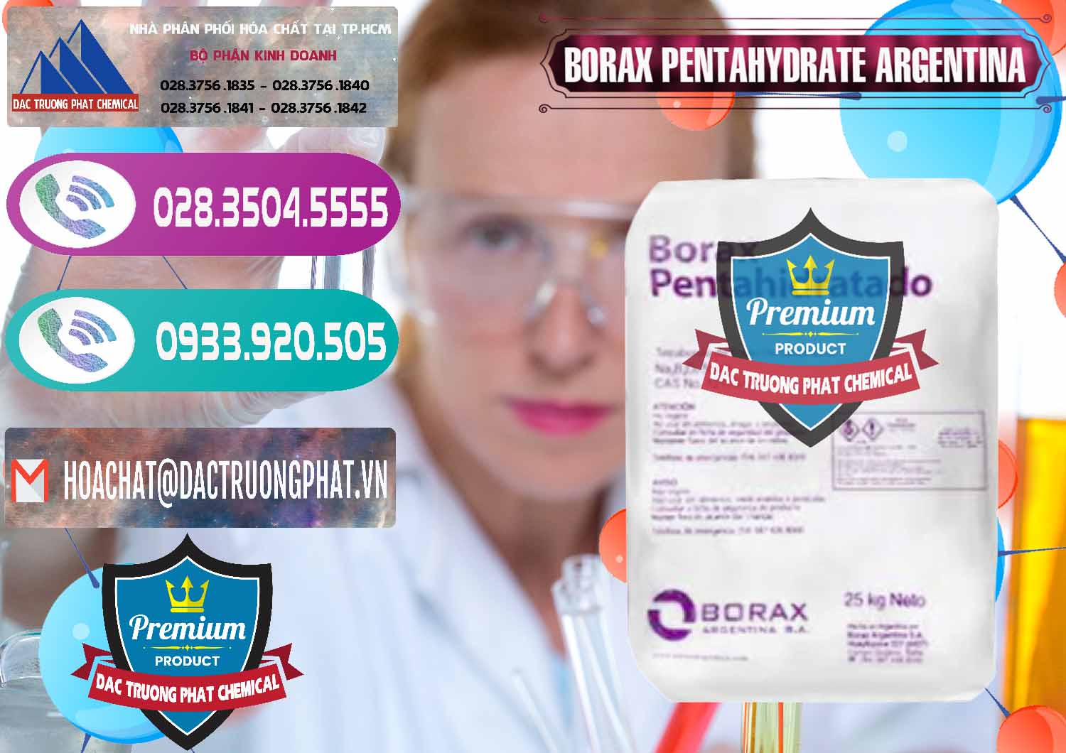 Nhà phân phối _ bán Borax Pentahydrate Argentina - 0447 - Chuyên phân phối & kinh doanh hóa chất tại TP.HCM - hoachatxulynuoc.com